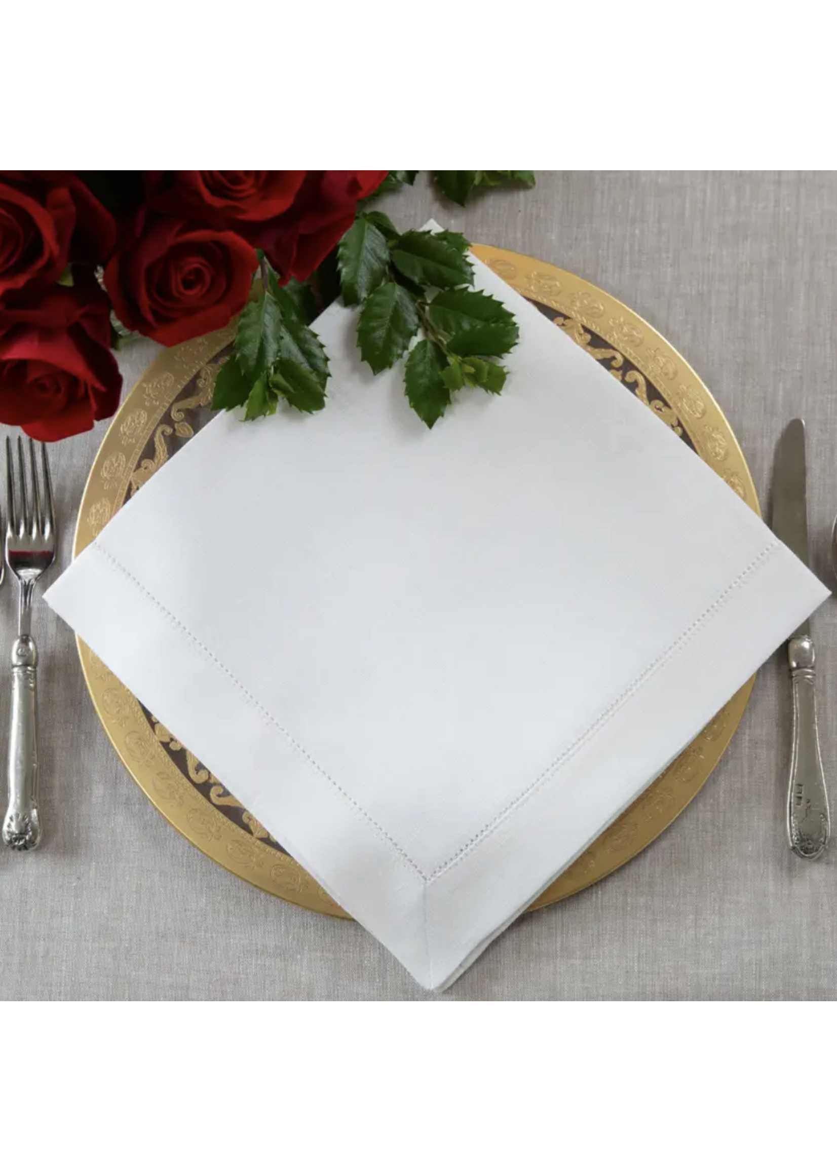 Oyster White Linen Napkin (set of 4 or 6) — FOLD