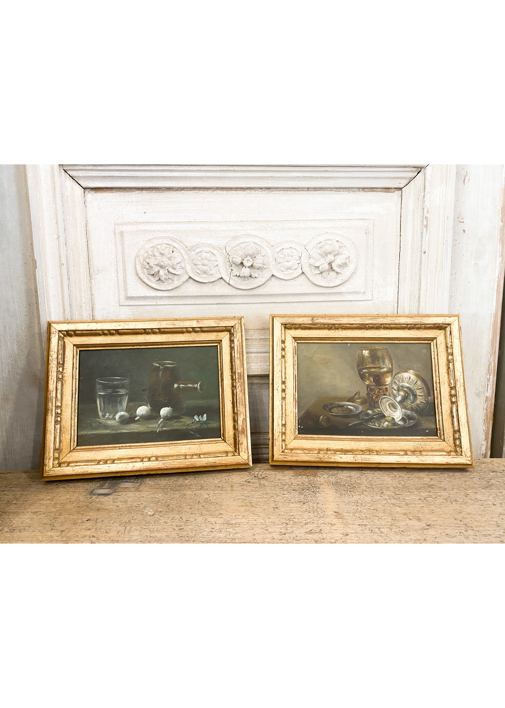 Antique & Vintage Antique French Pair of Still Life Paintings