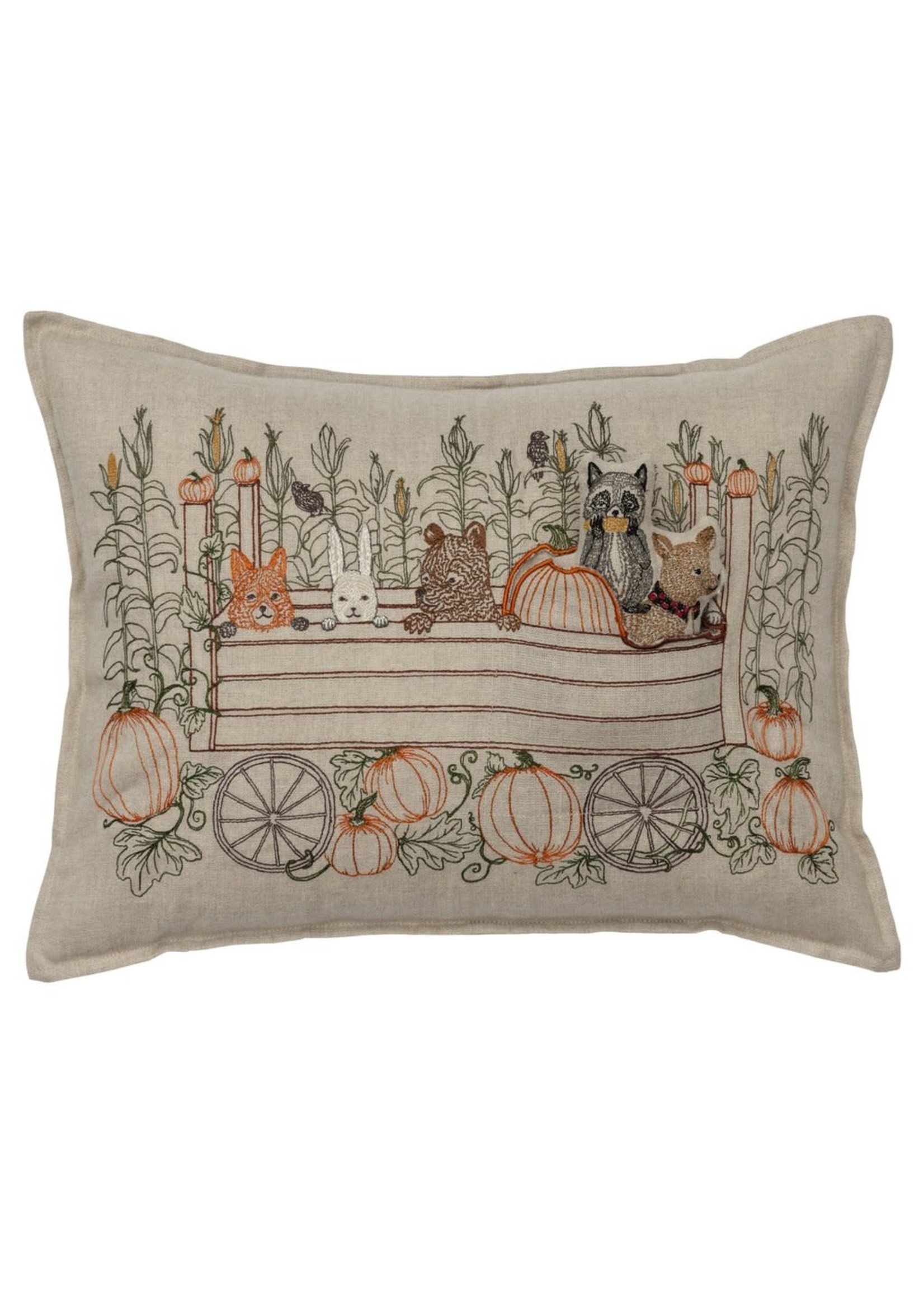 Coral and Tusk Pillow - Hayride