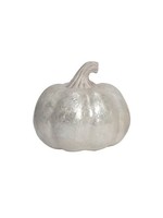 Pumpkin Capiz - White Small 4"