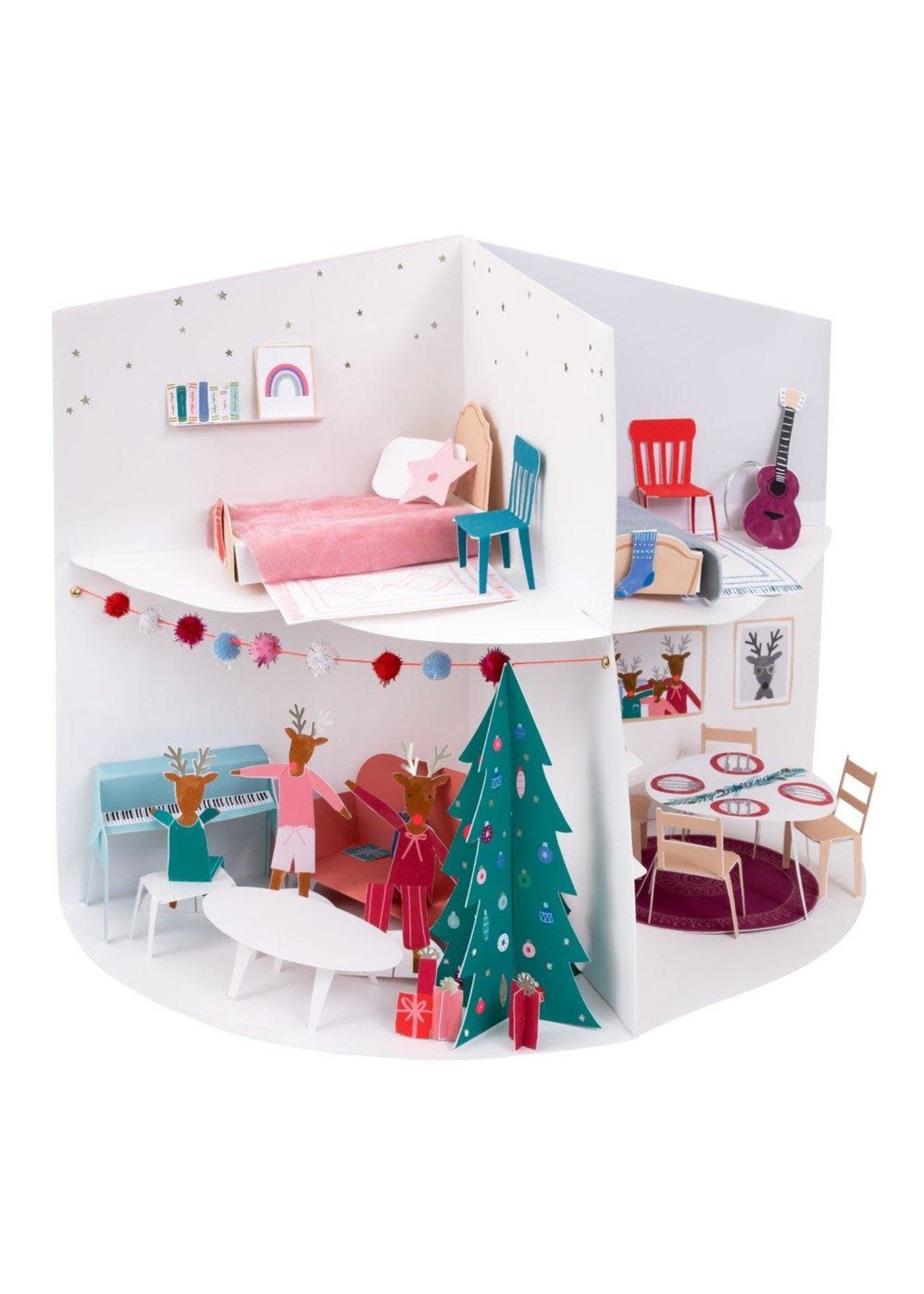 Meri Meri Advent Calendar - Festive House Paper Craft