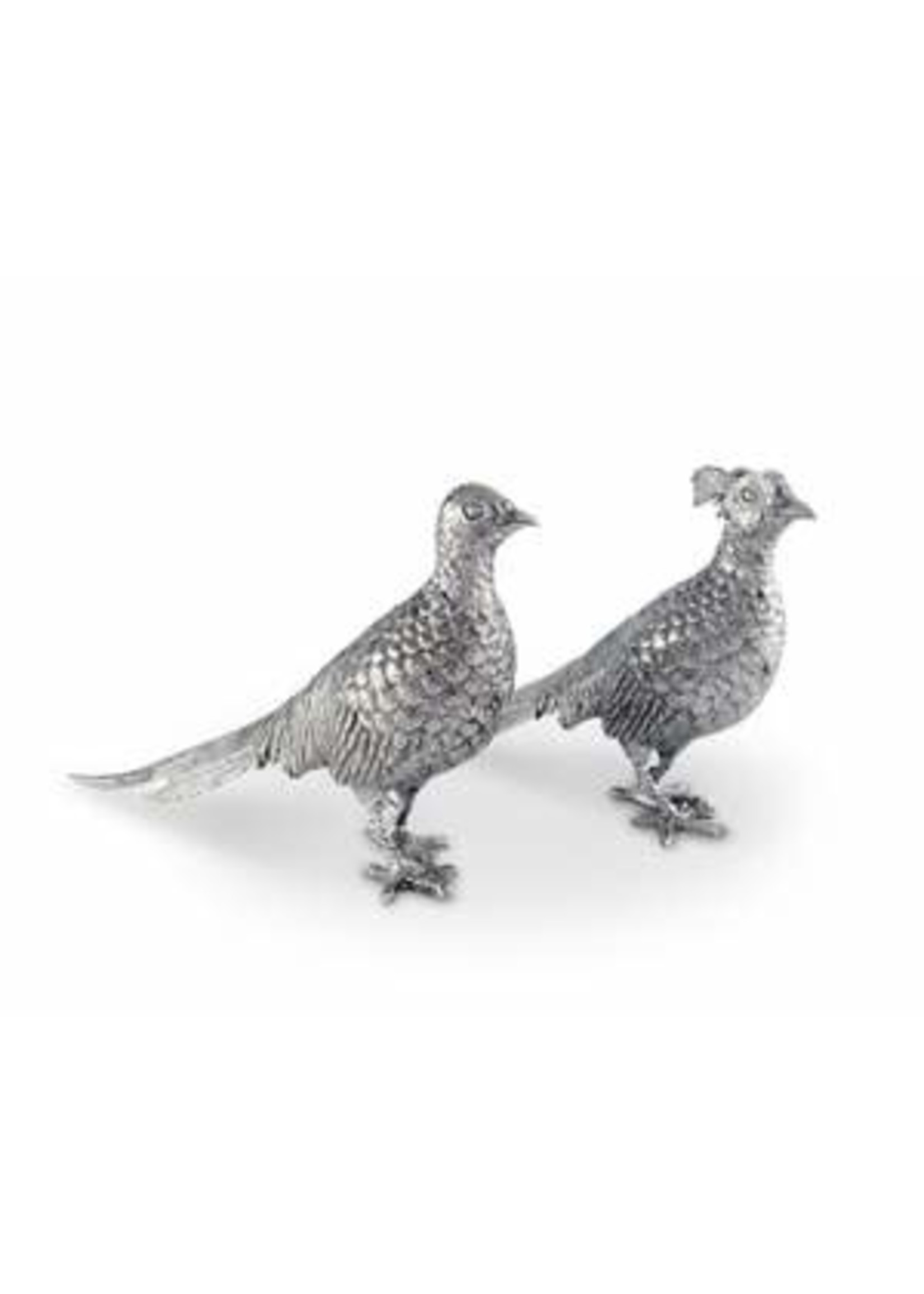 Pewter Pheasants - Pair