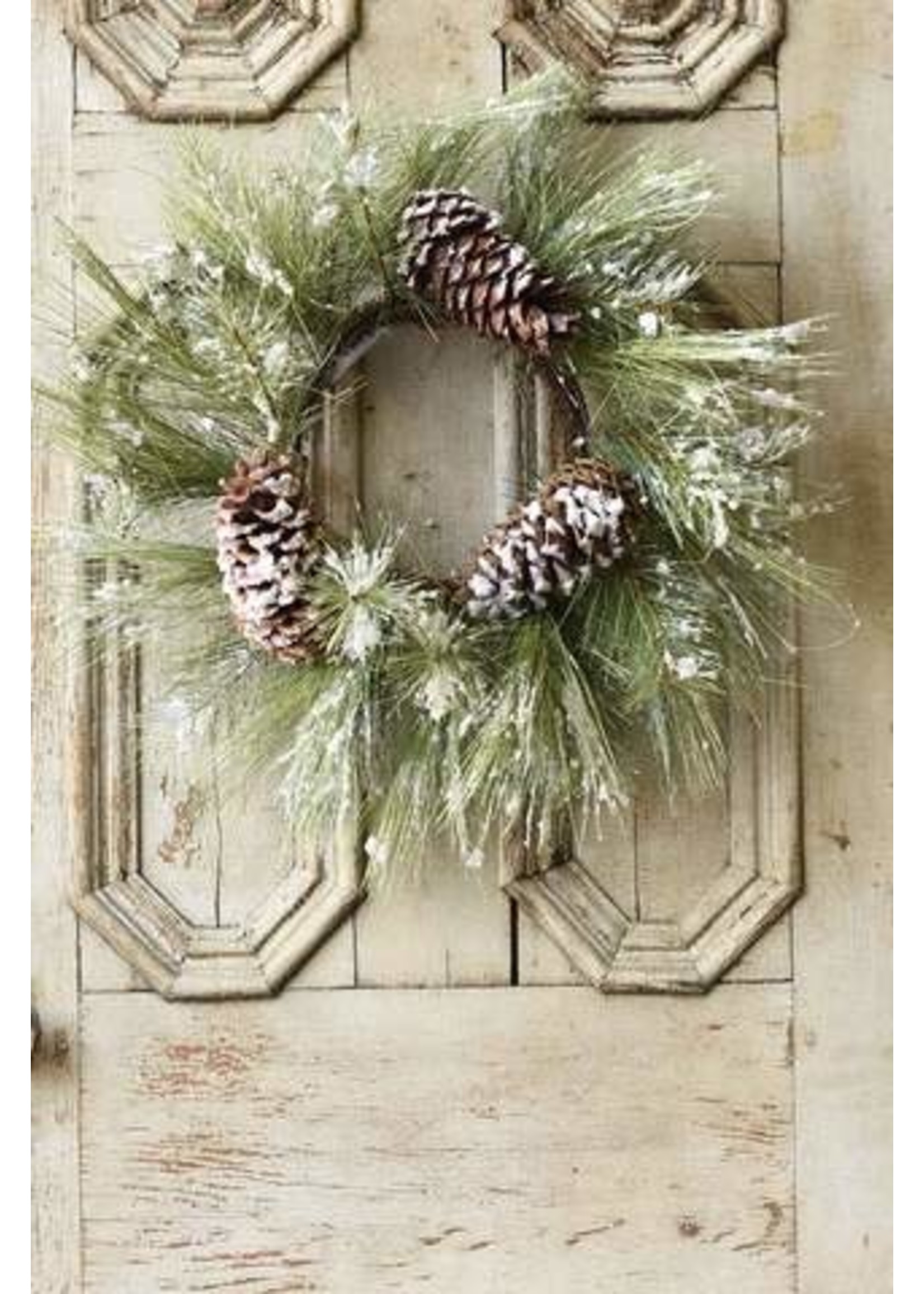 Wreath - Frosted Pine 20"