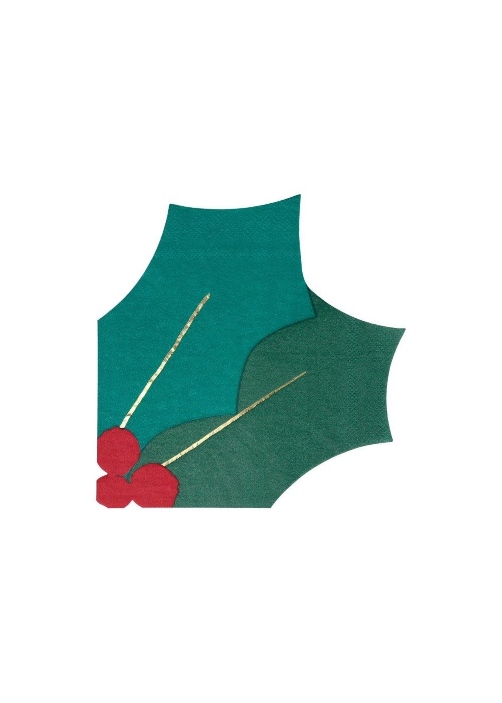 Meri Meri Paper Napkin - Holly Leaf