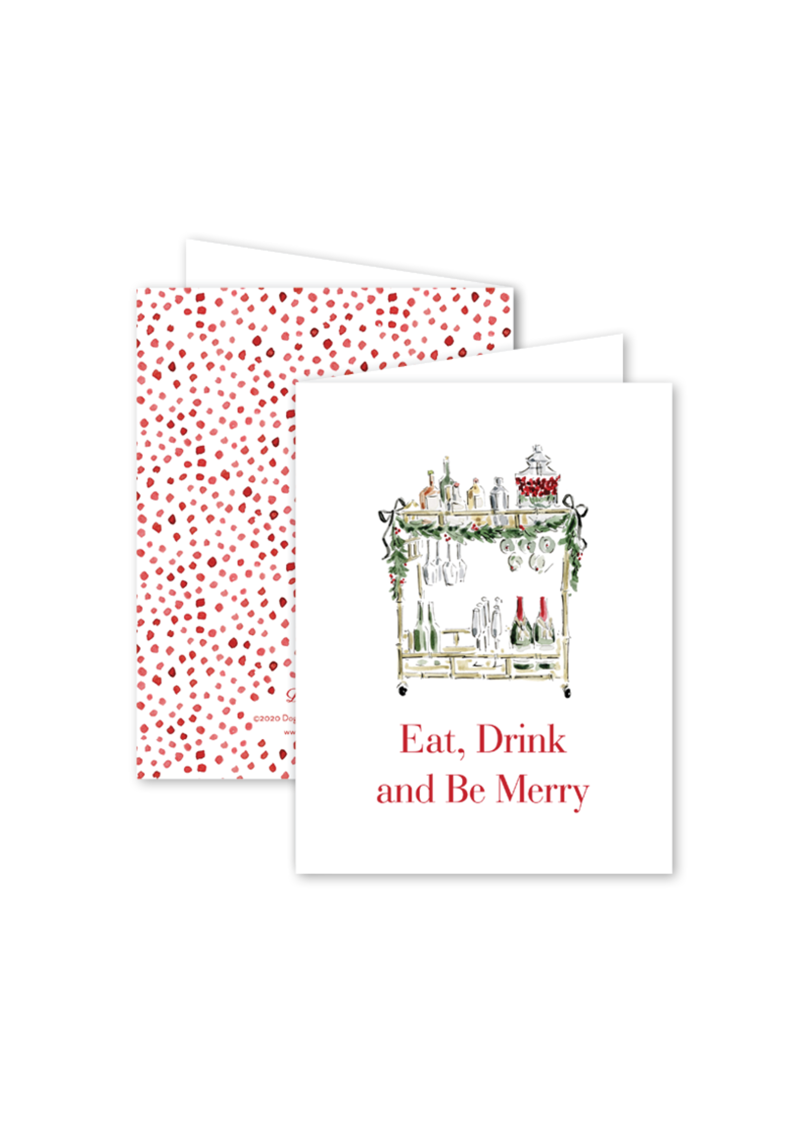 Dogwood Hill Boxed Card Set - Christmas Spirits Cart