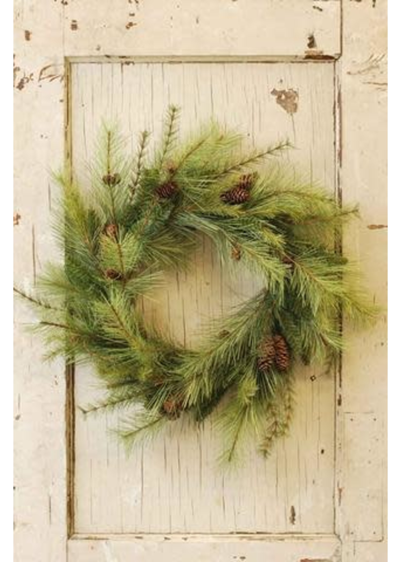Wreath - Jackson Pine with Cone 24"