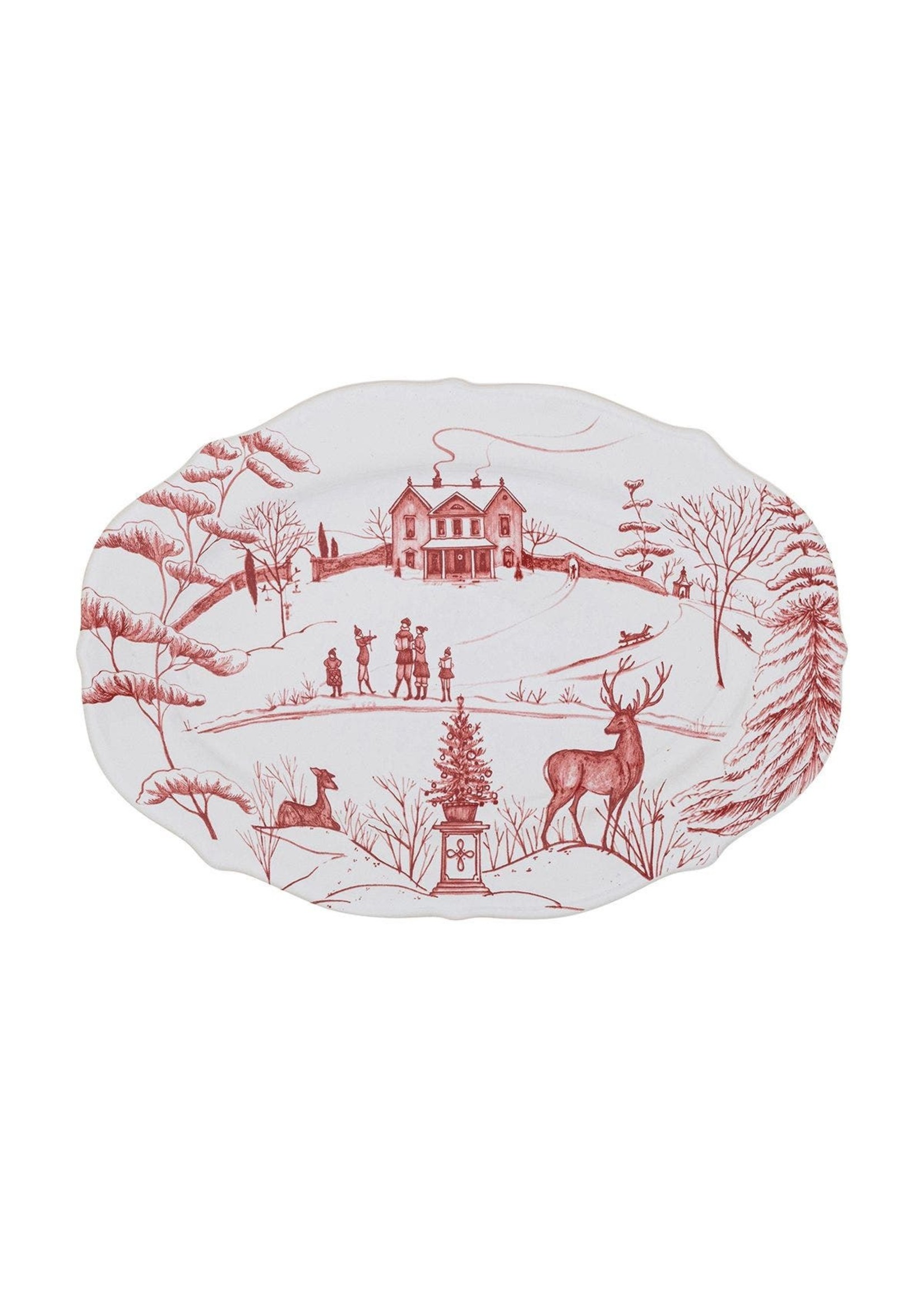 Juliska Country Estate Ruby - Winter Frolic Tray 8"