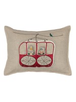 Coral and Tusk Pillow - Gondola Ski Lift