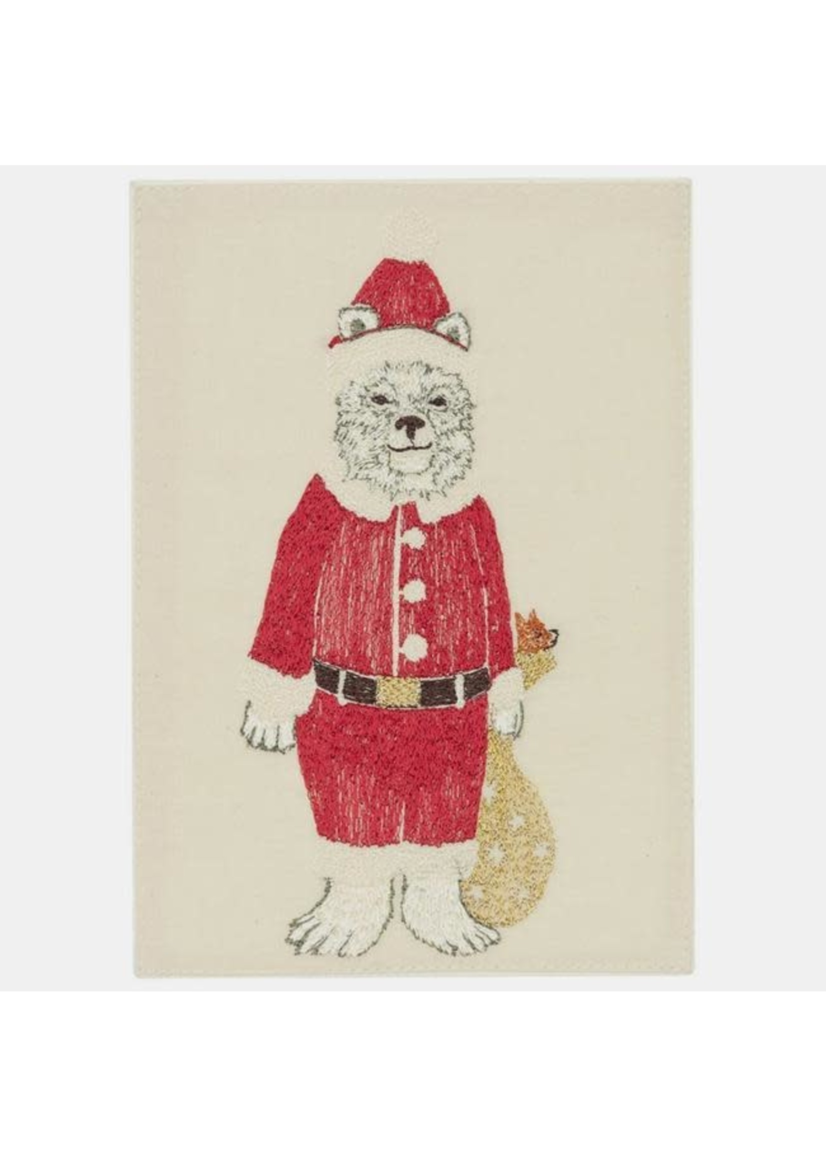Coral and Tusk Card - Polar Bear Santa
