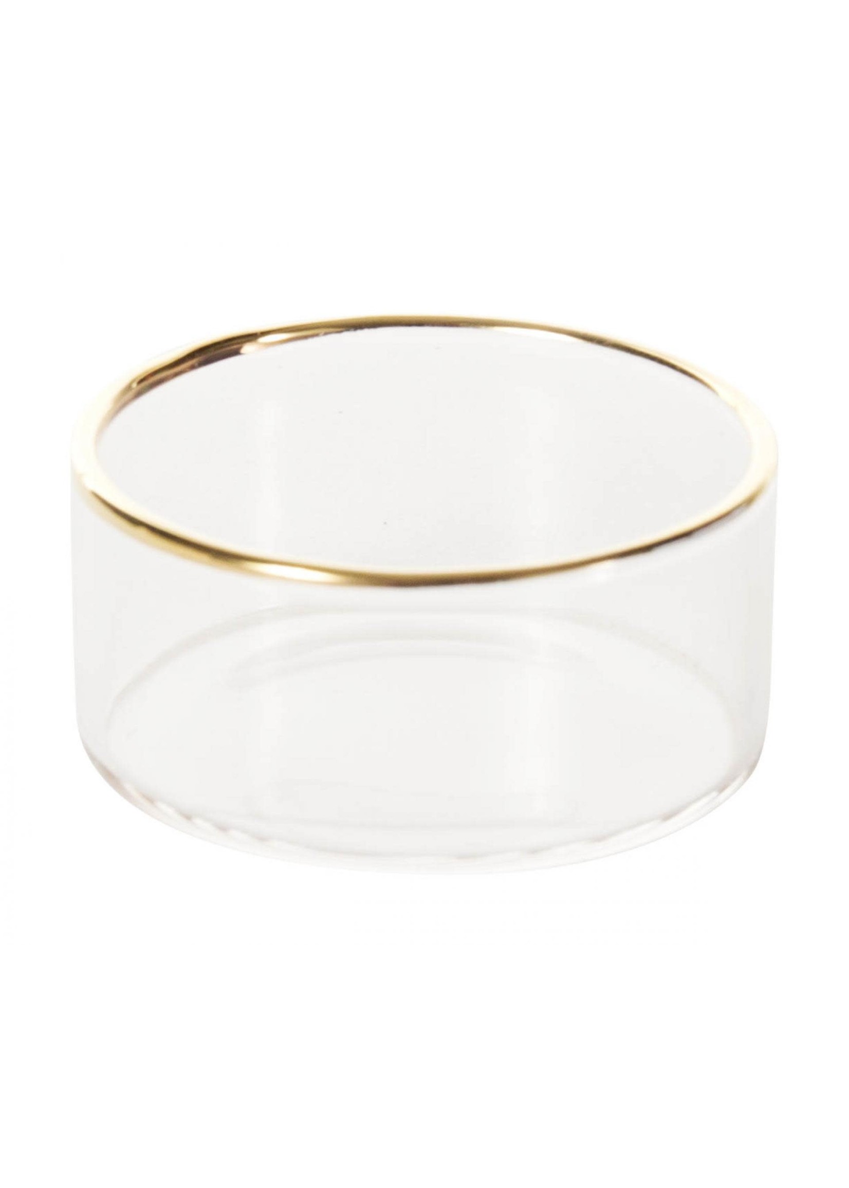 Tea-light Glass Holder - Gold