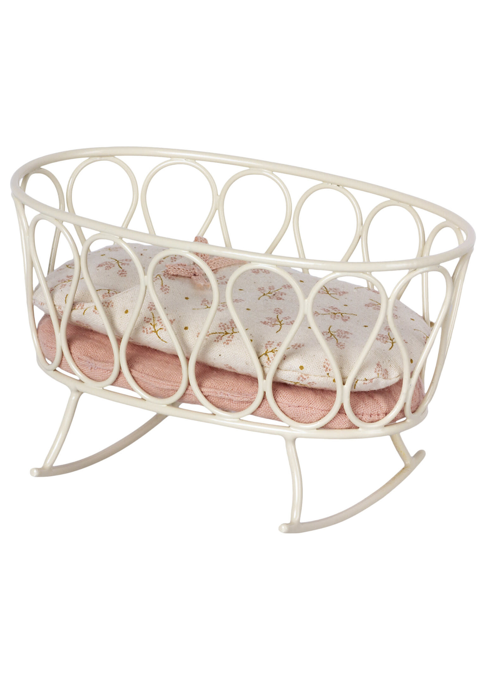 Maileg My Size - Cradle with Sleeping Bag - Rose