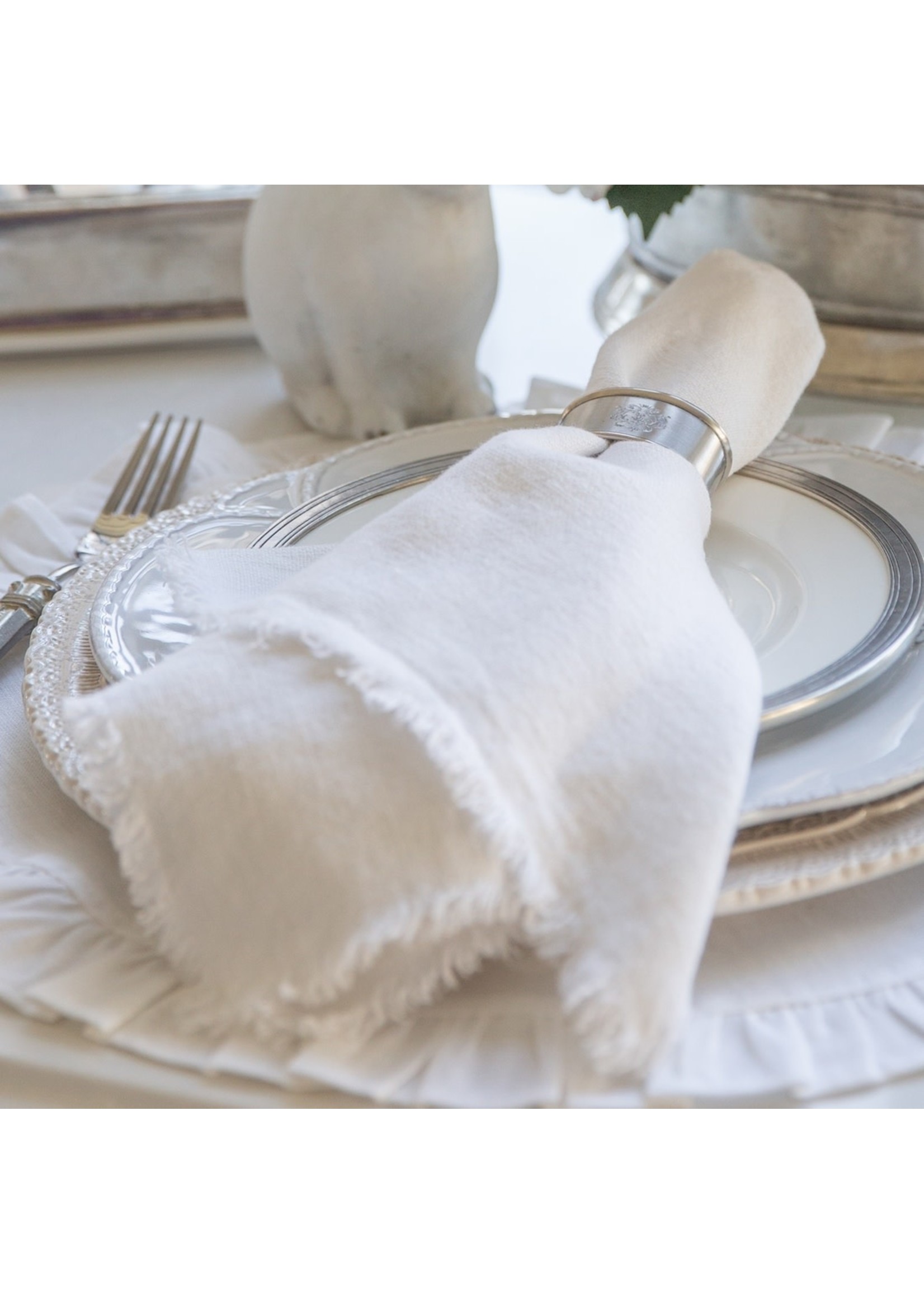 Crown Linen Napkin Large - Provence Off White