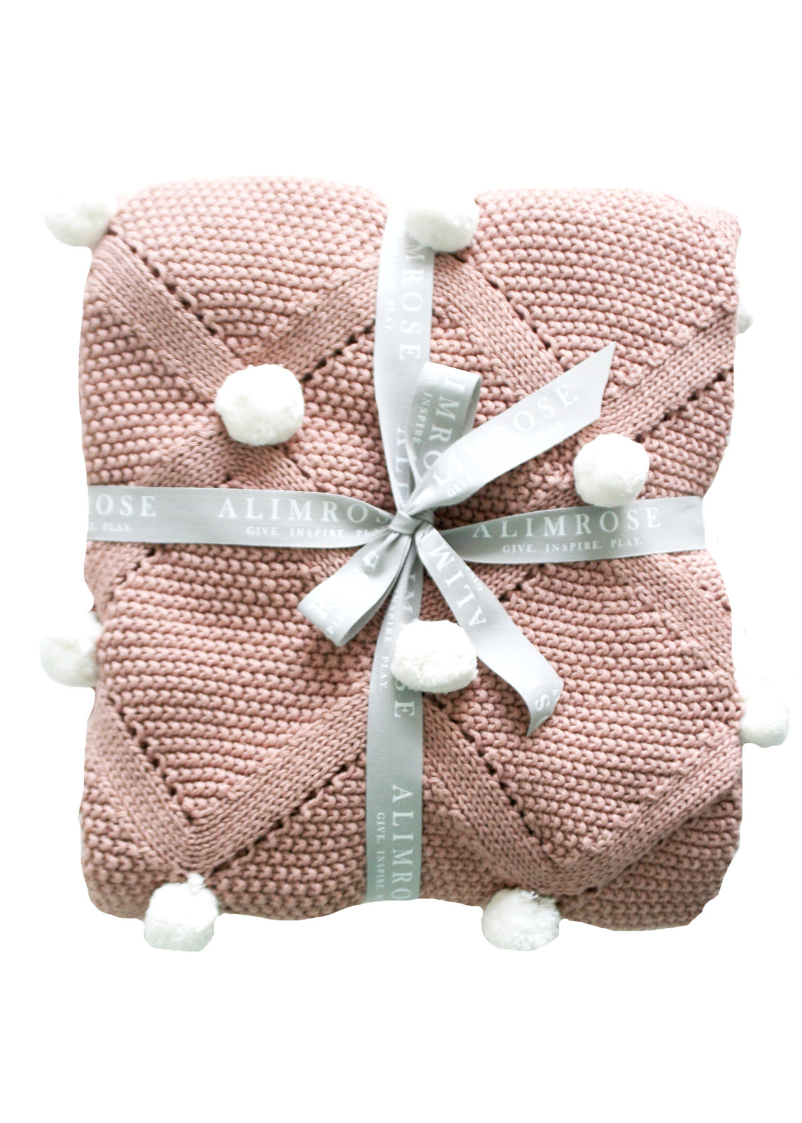 Baby Blanket - Pom Pom Blossom & Ivory