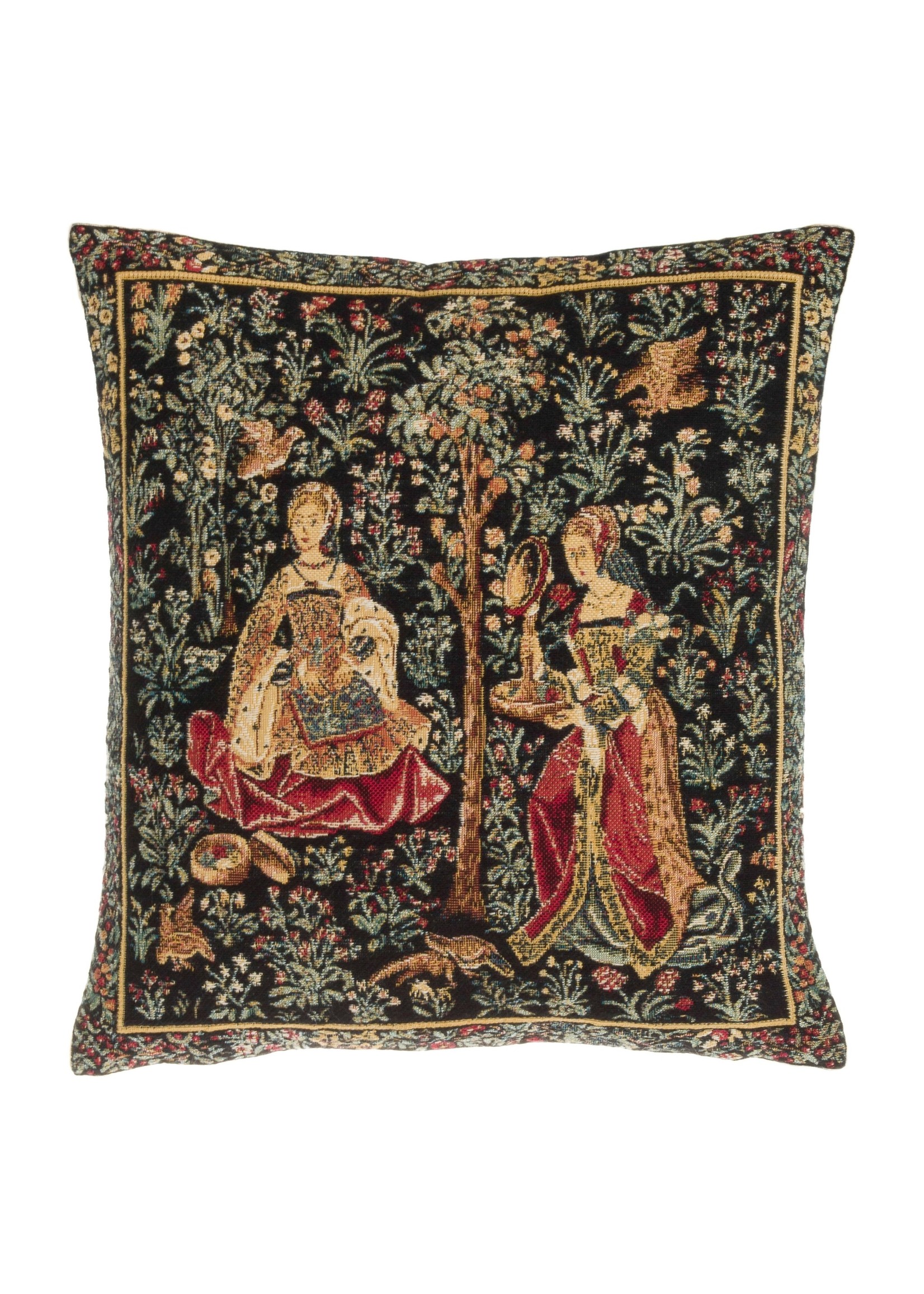 Pillow with Insert - Medieval "The Embroidery"