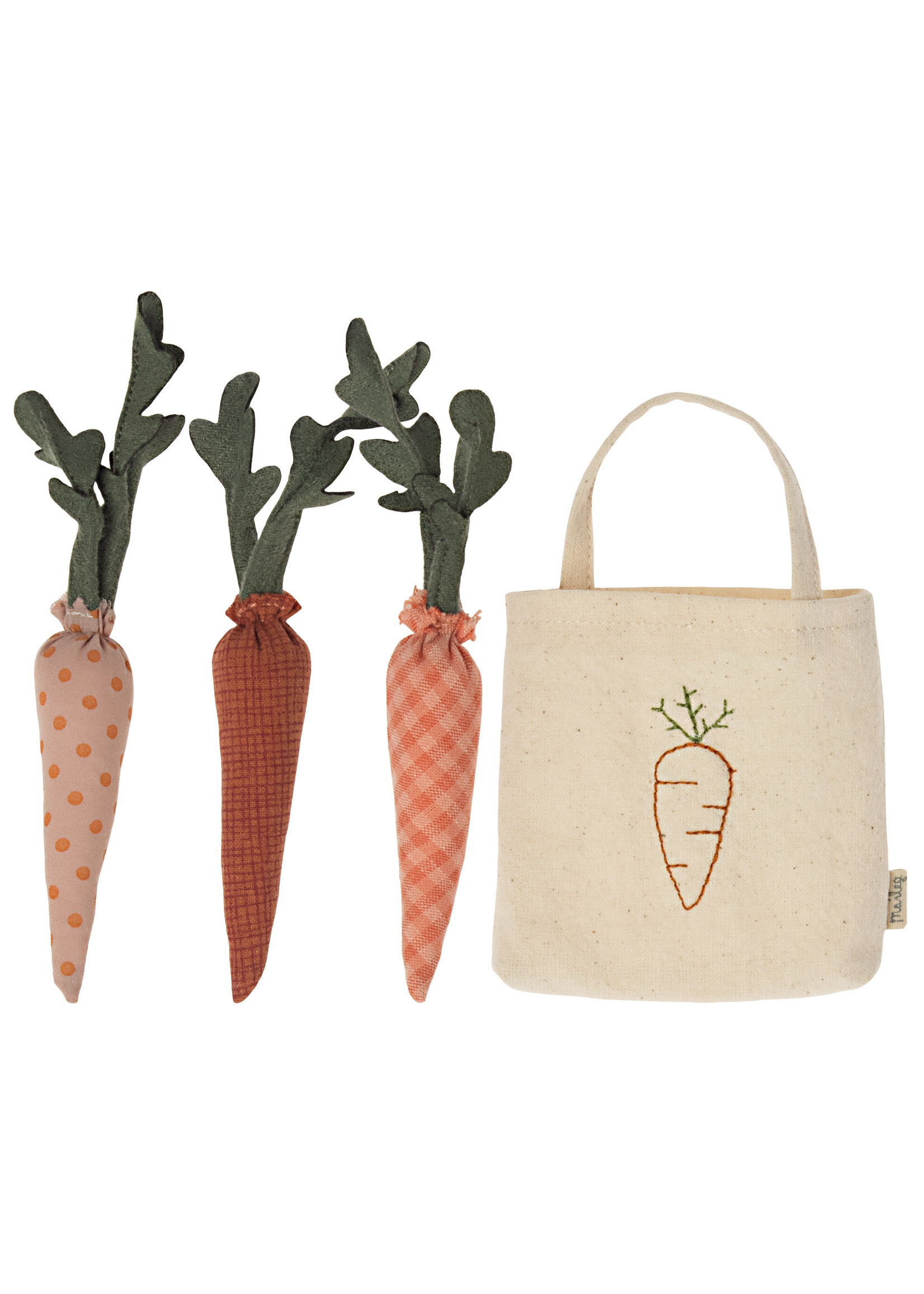 Maileg Carrots in Shopping Bag