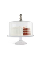 Glass Covered Cake/Dessert Stand - Bunny - Cake