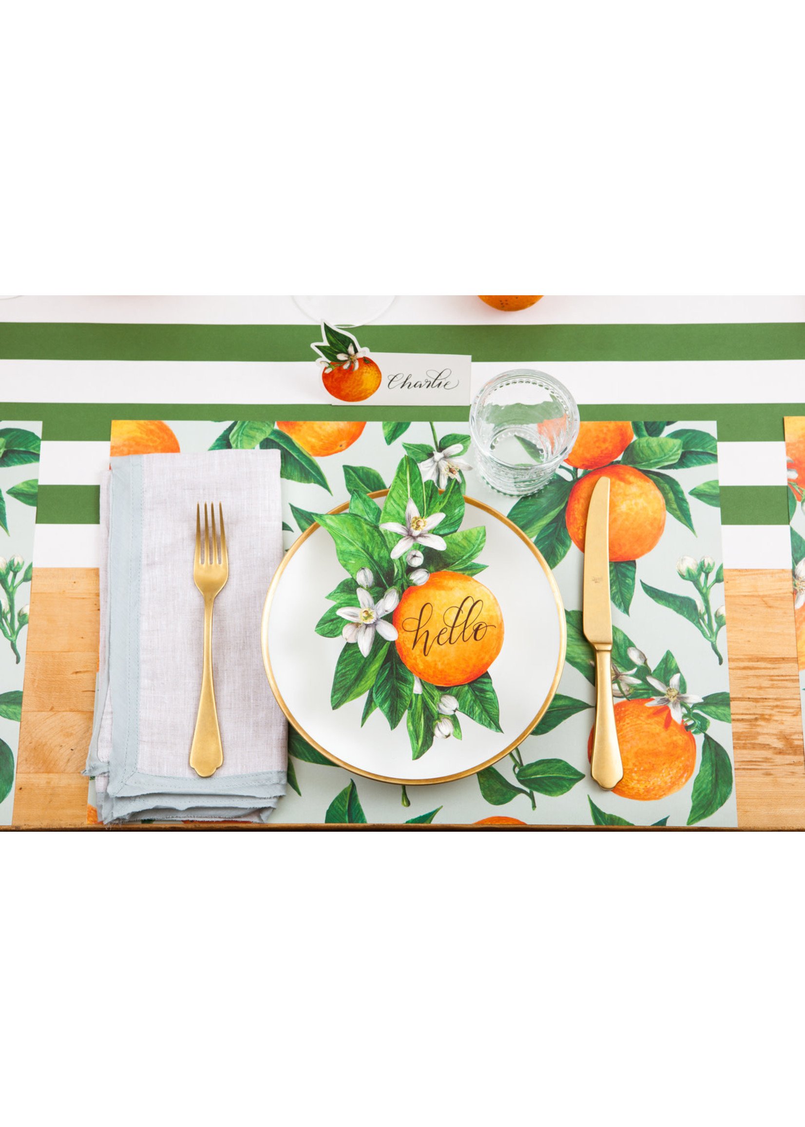 Hester & Cook Table Accents - Orange Blossom (pack of 12)