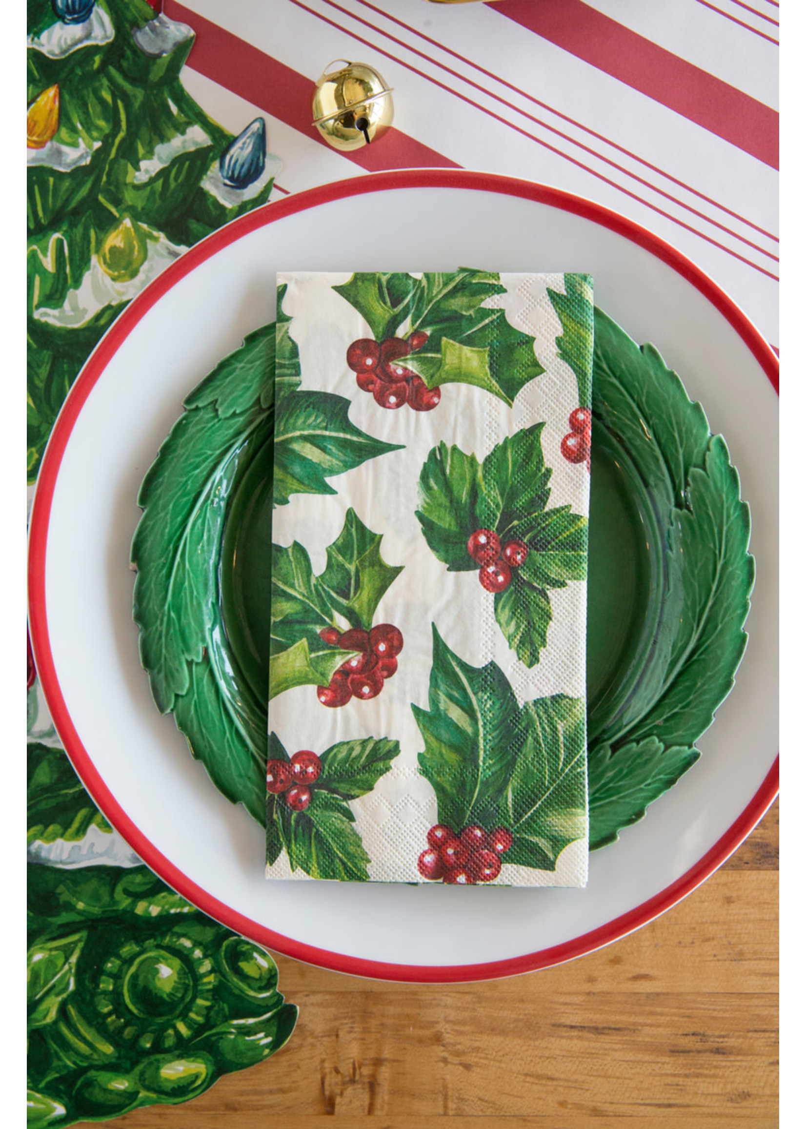 Hester & Cook Paper Guest Napkins - Holly