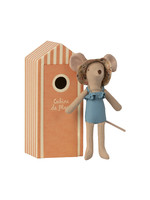 Maileg Mum Mouse - Beach Cabin de Plage