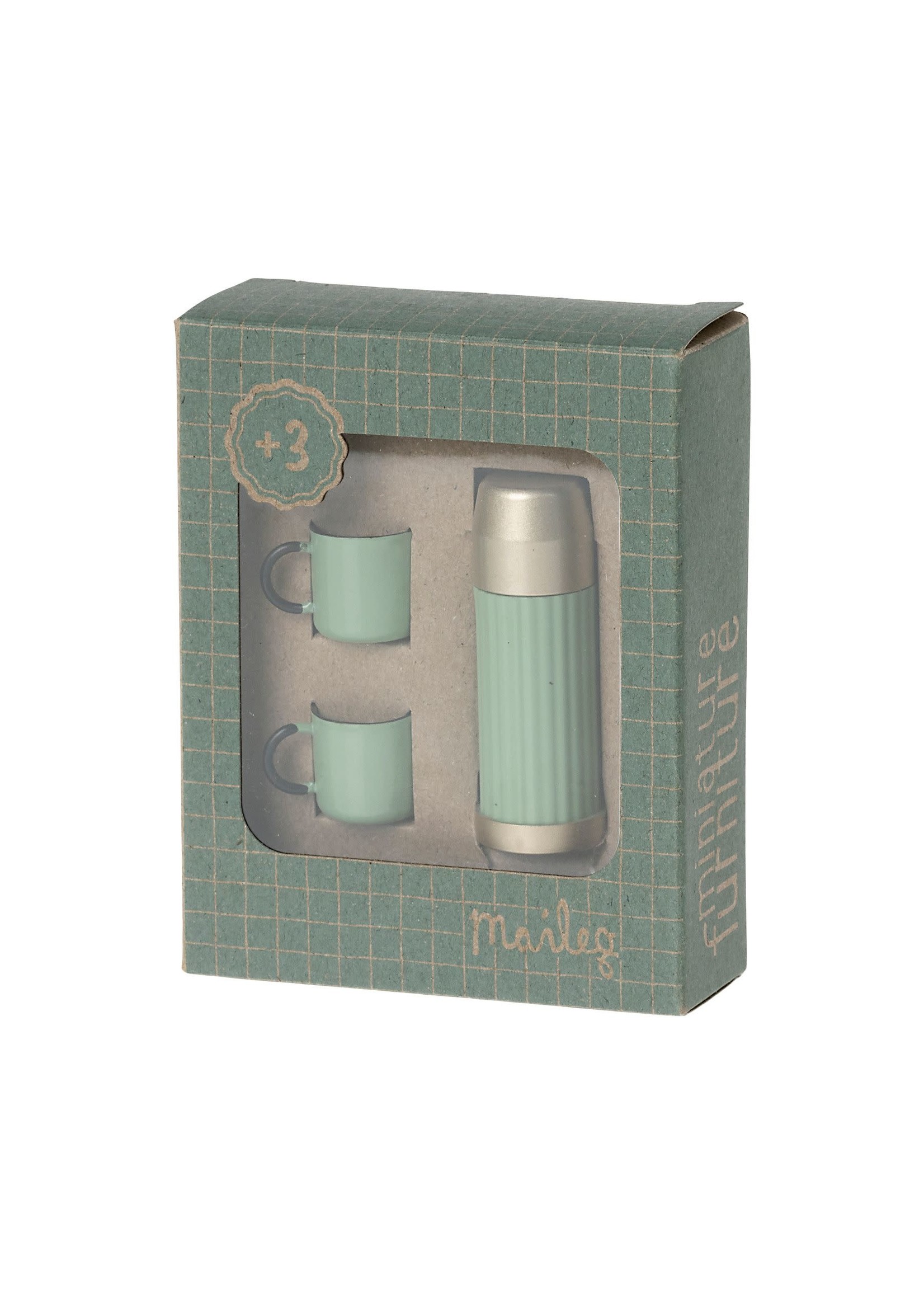 Maileg Thermos and Cups - Mint