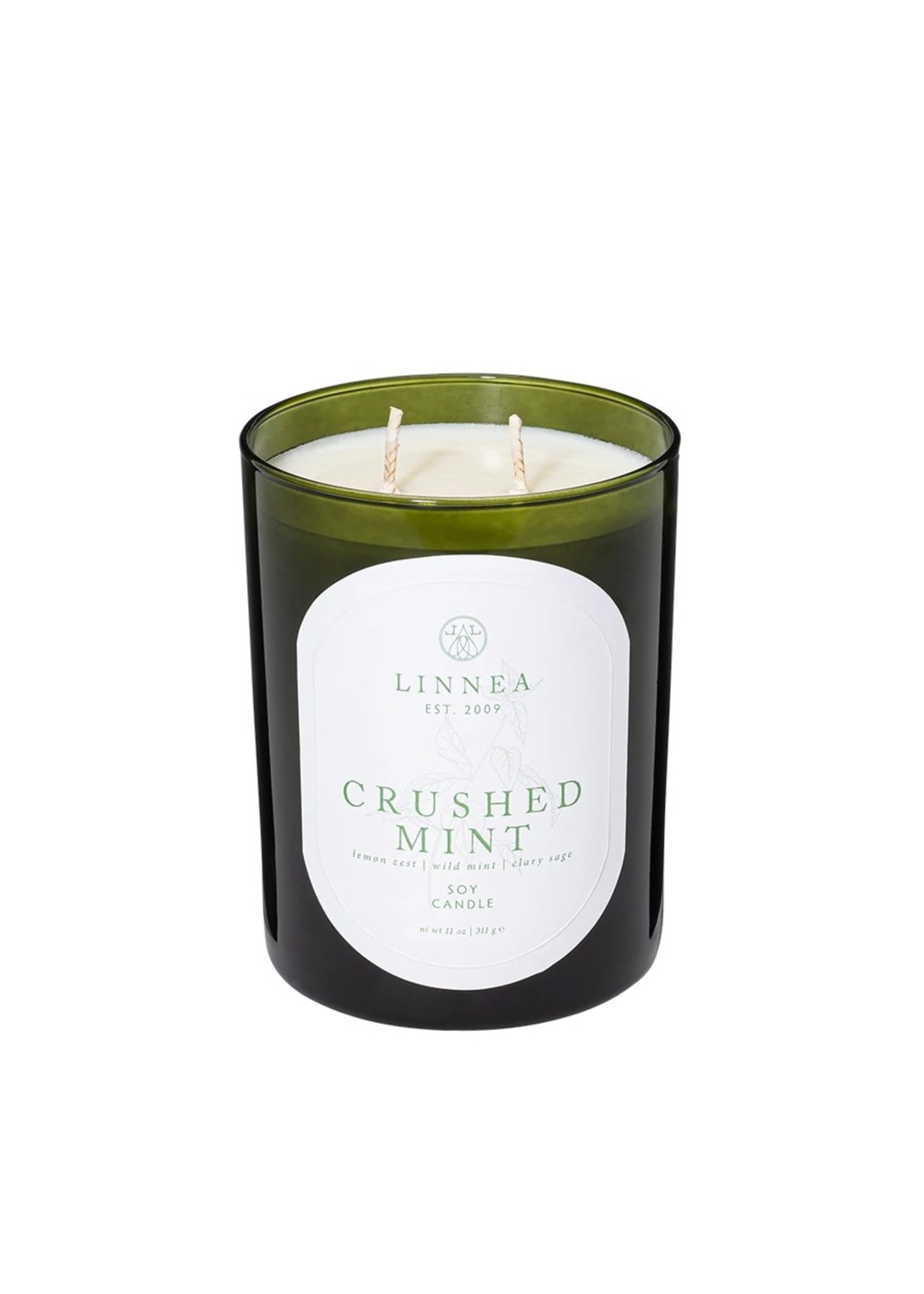 Linnea & Co. Candle - Crushed Mint 2-wick