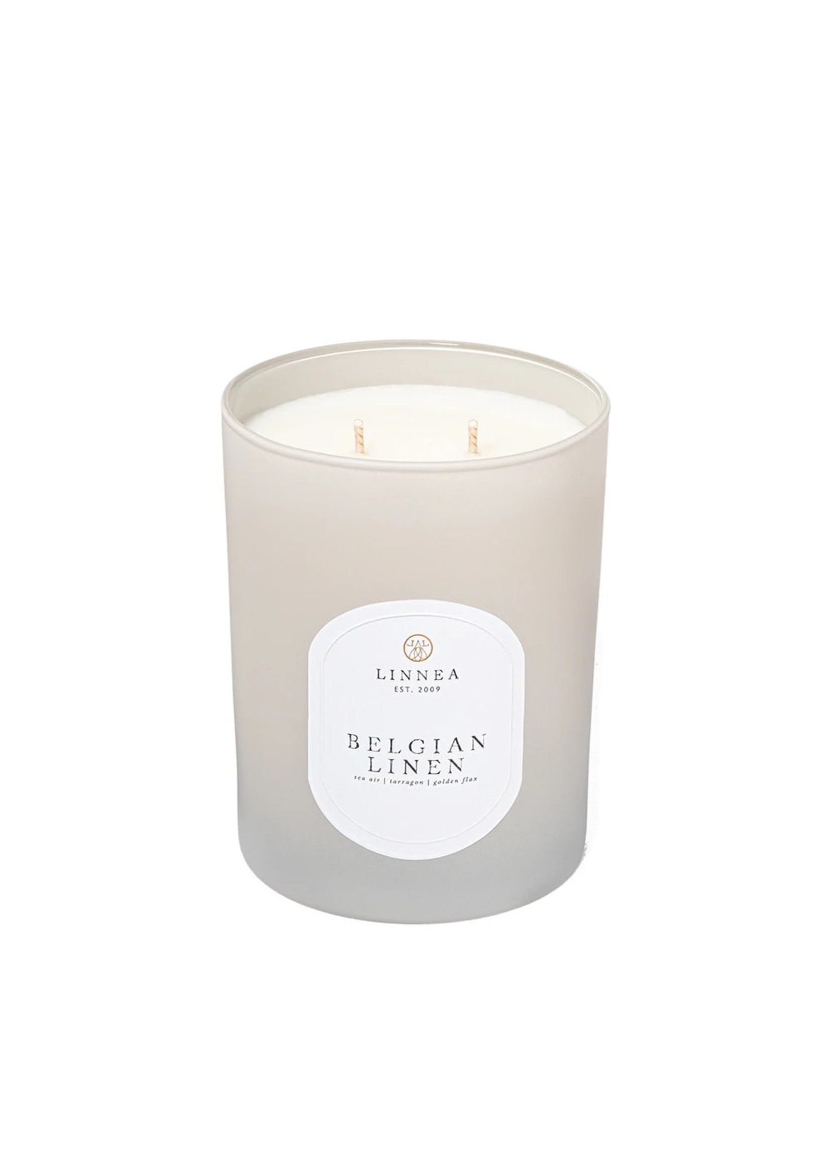 Linnea & Co. Candle - Belgian Linen 2-wick