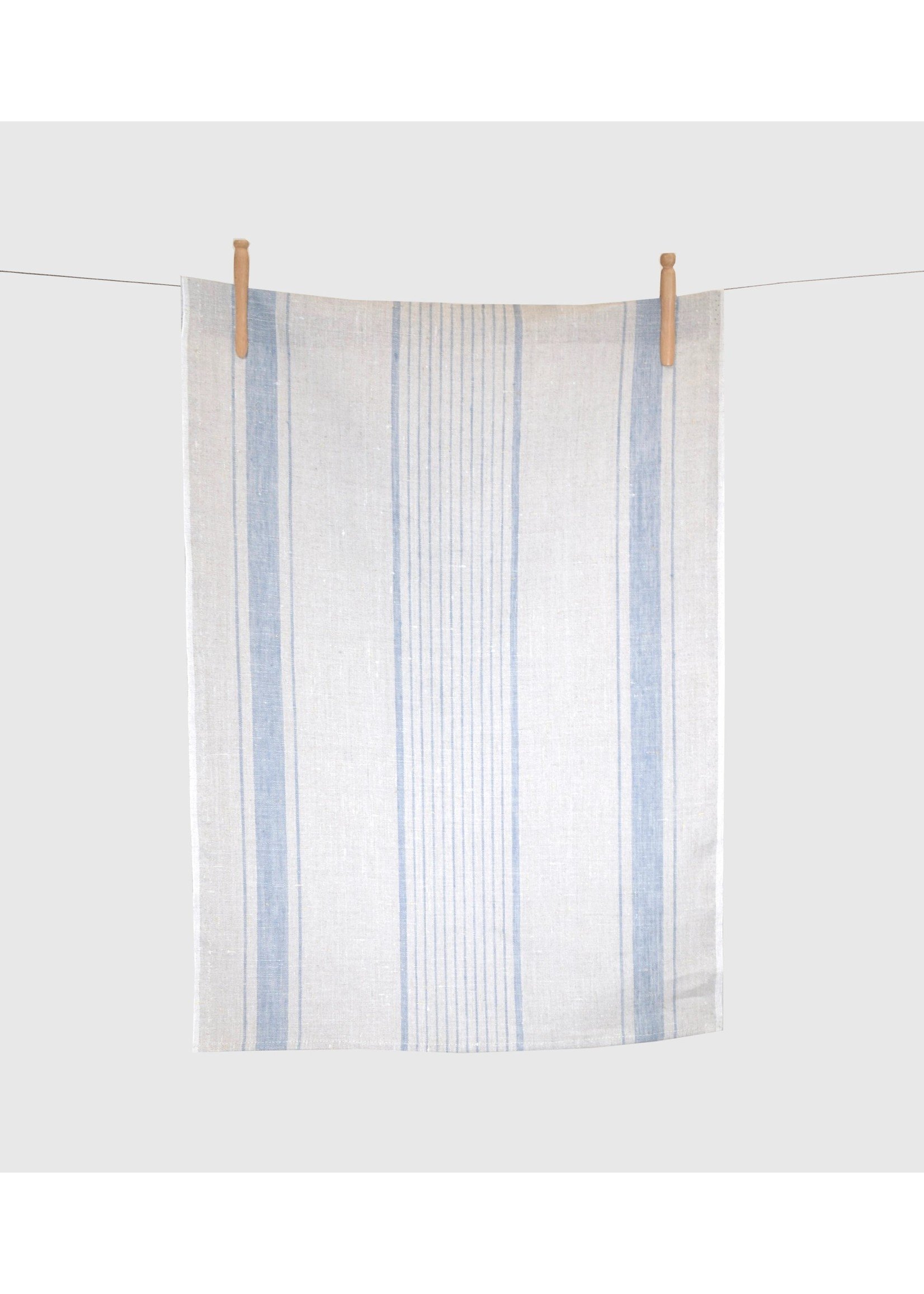 Towel - Antoine  Natural/Blue