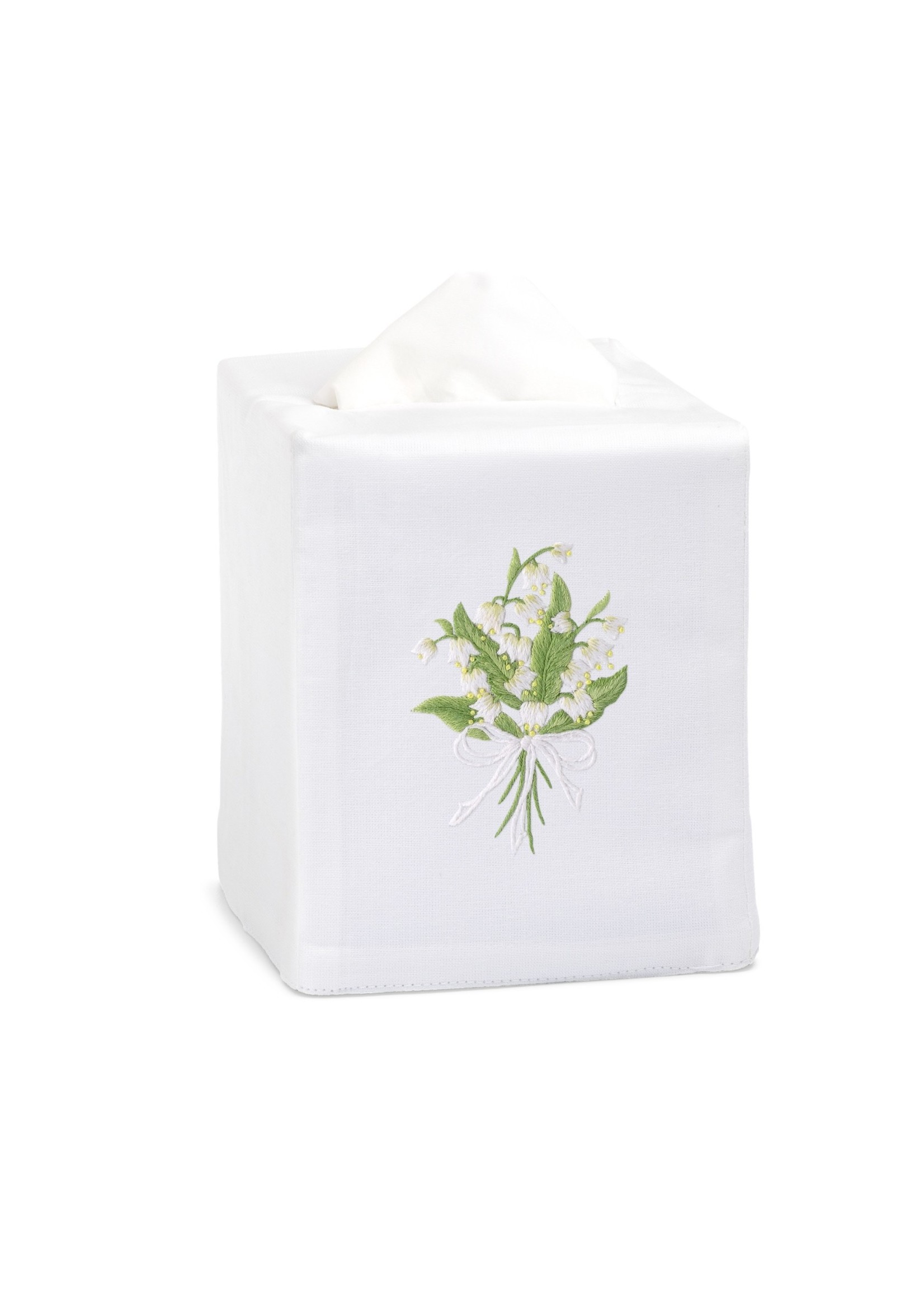Henry Handwork Tissue Box Cover - Lily of the Valley
