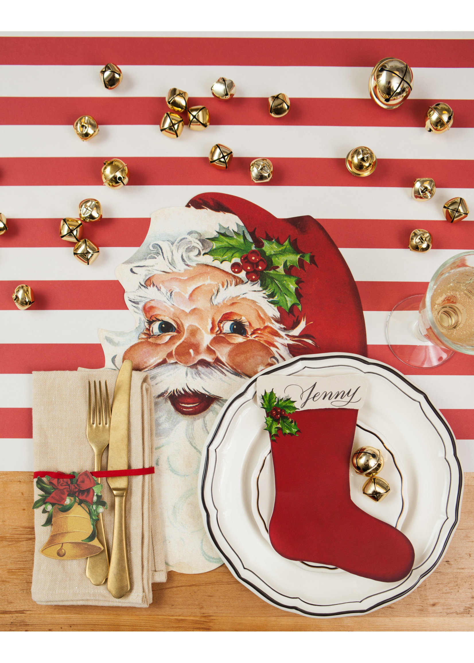 Hester & Cook Paper Placemats - Santa (12 sheets)