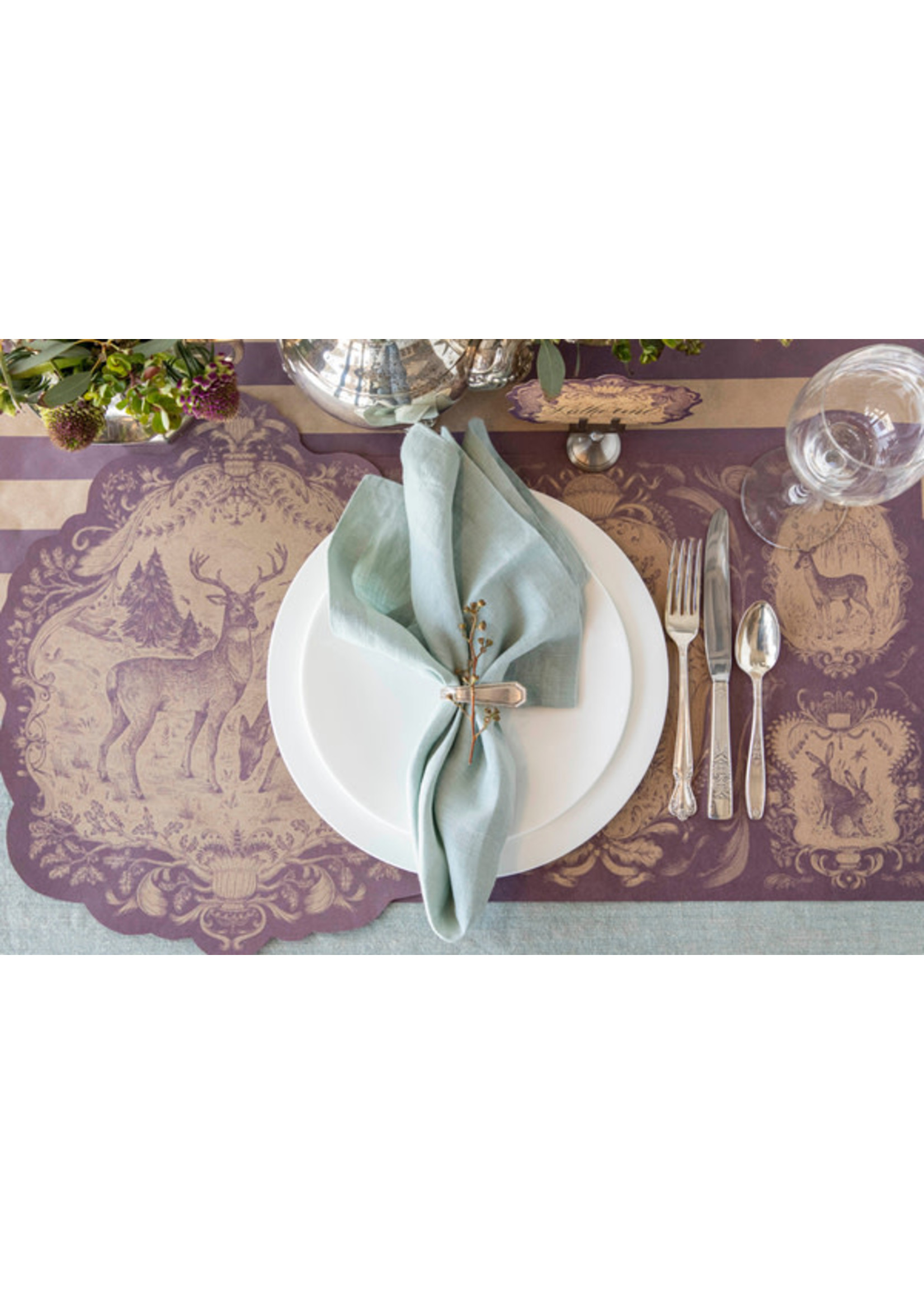 Hester & Cook Paper Placemats - Fable Toile