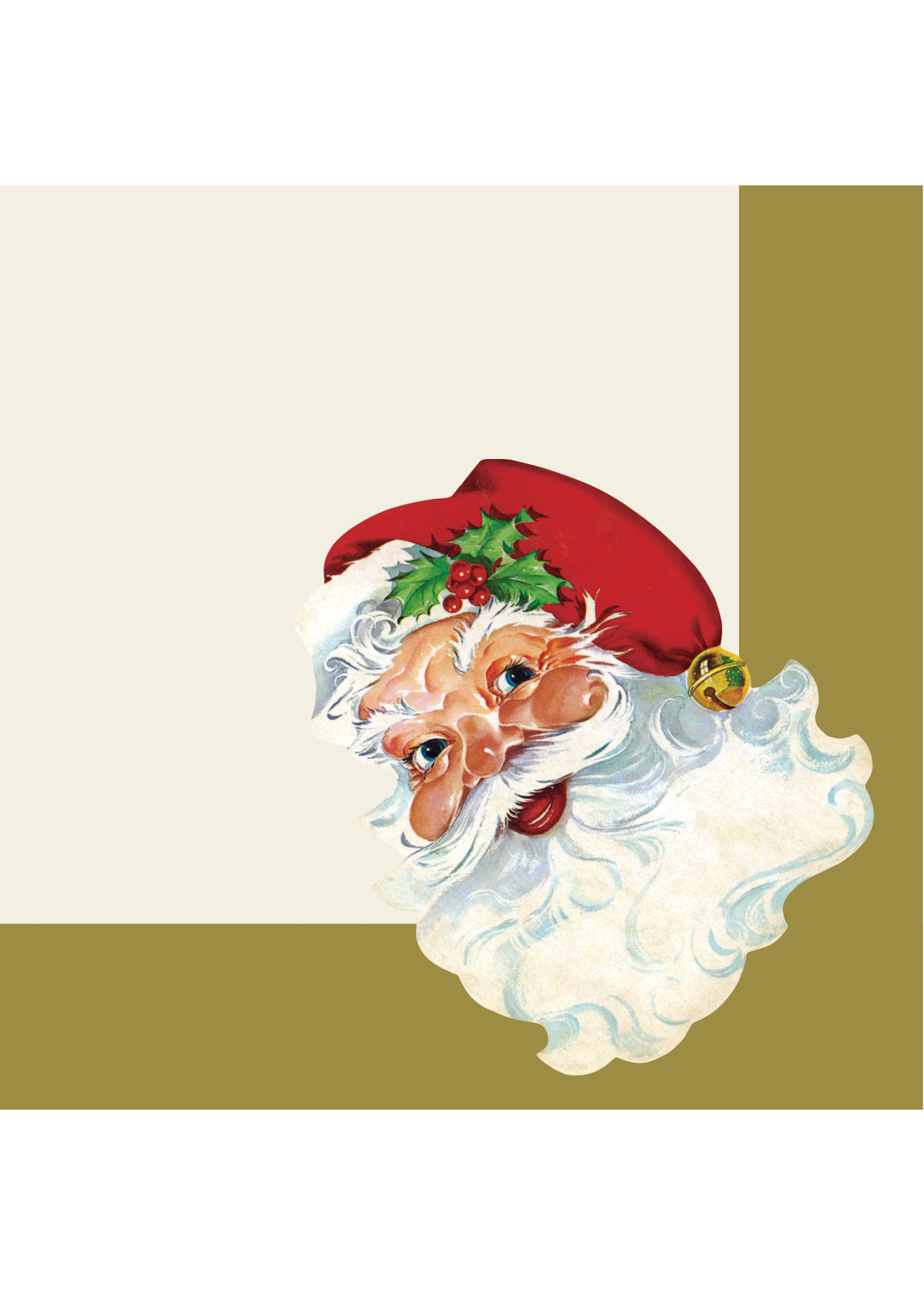 Hester & Cook Paper Cocktail Napkins - Santa