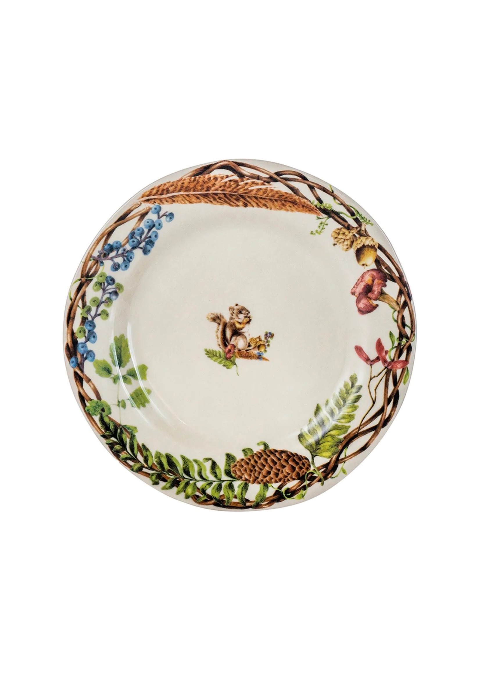 Juliska Forest Walk - Café au Lait Dessert/Salad Plate (set of 4)