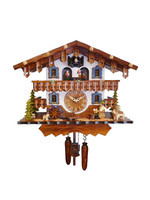 German Cuckoo Clock - Chalet with Blue (quartz)