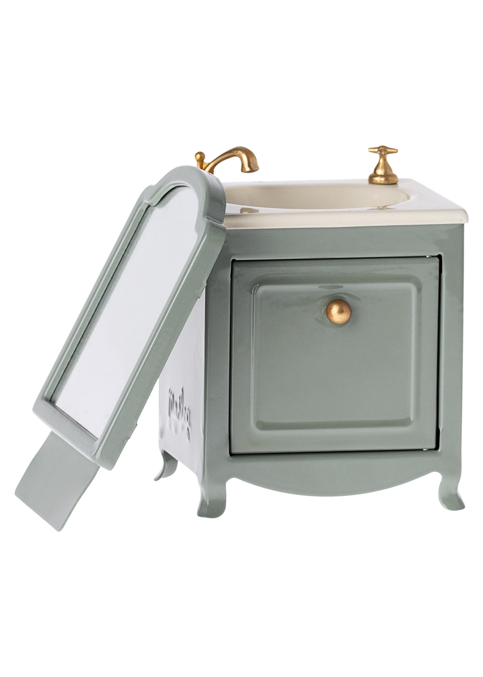 Maileg Sink with Mirror - Dark Mint