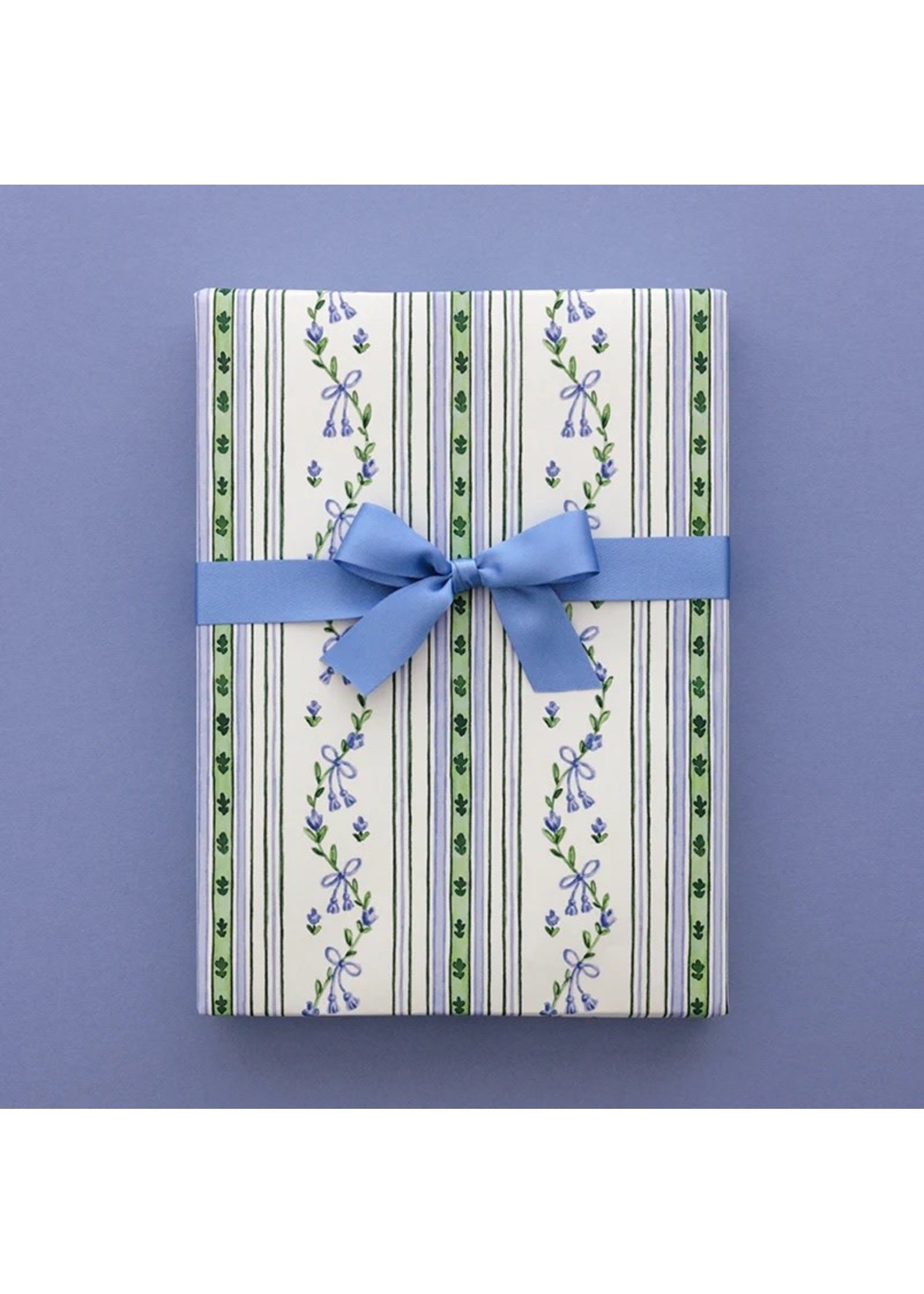 Dogwood Hill Gift Wrap Sheets - Broderie Bleue (3 sheets)