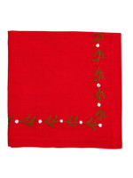 Napkin - Winter Woods Red