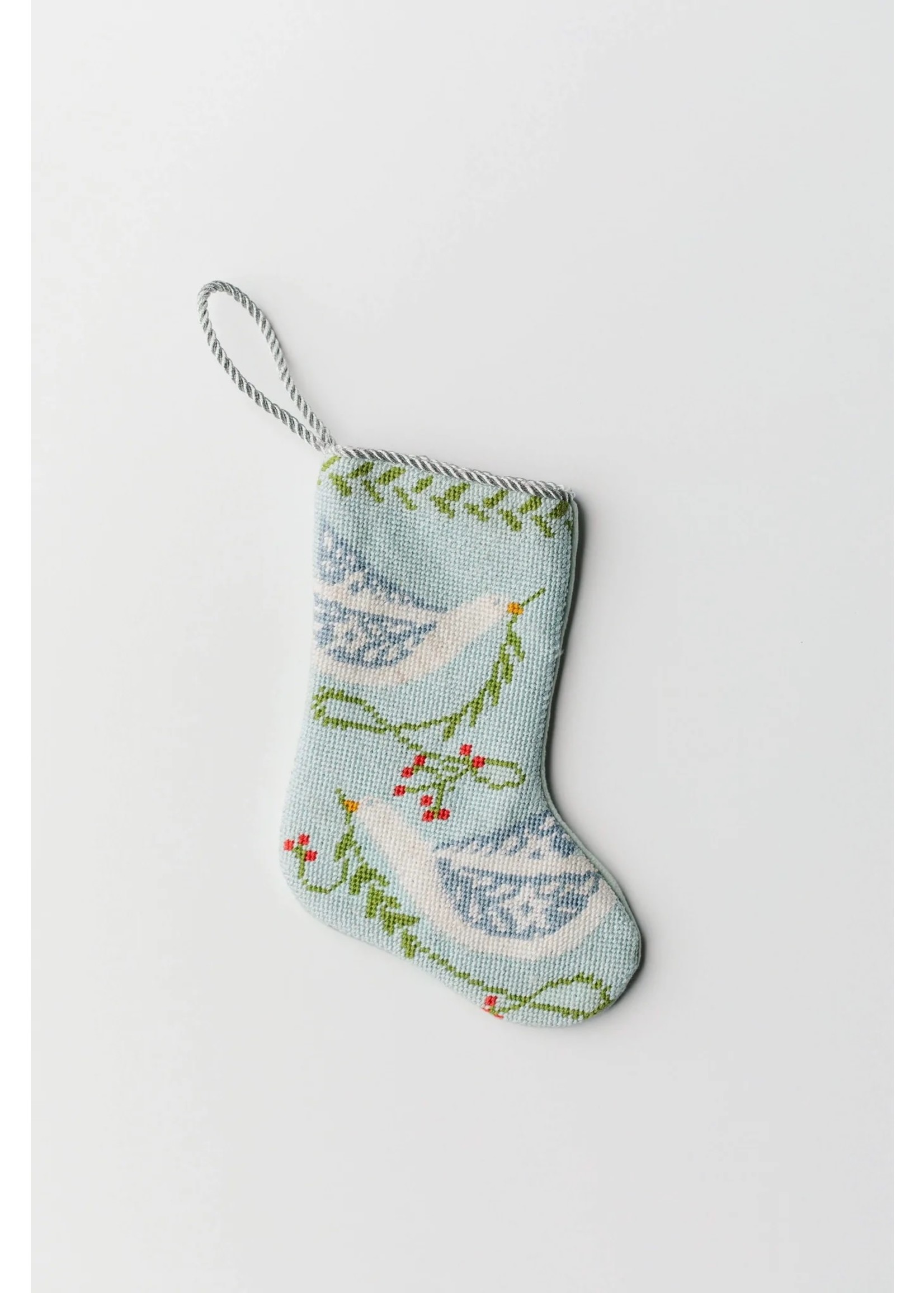 Bauble Stocking - Peace on Earth - Blue
