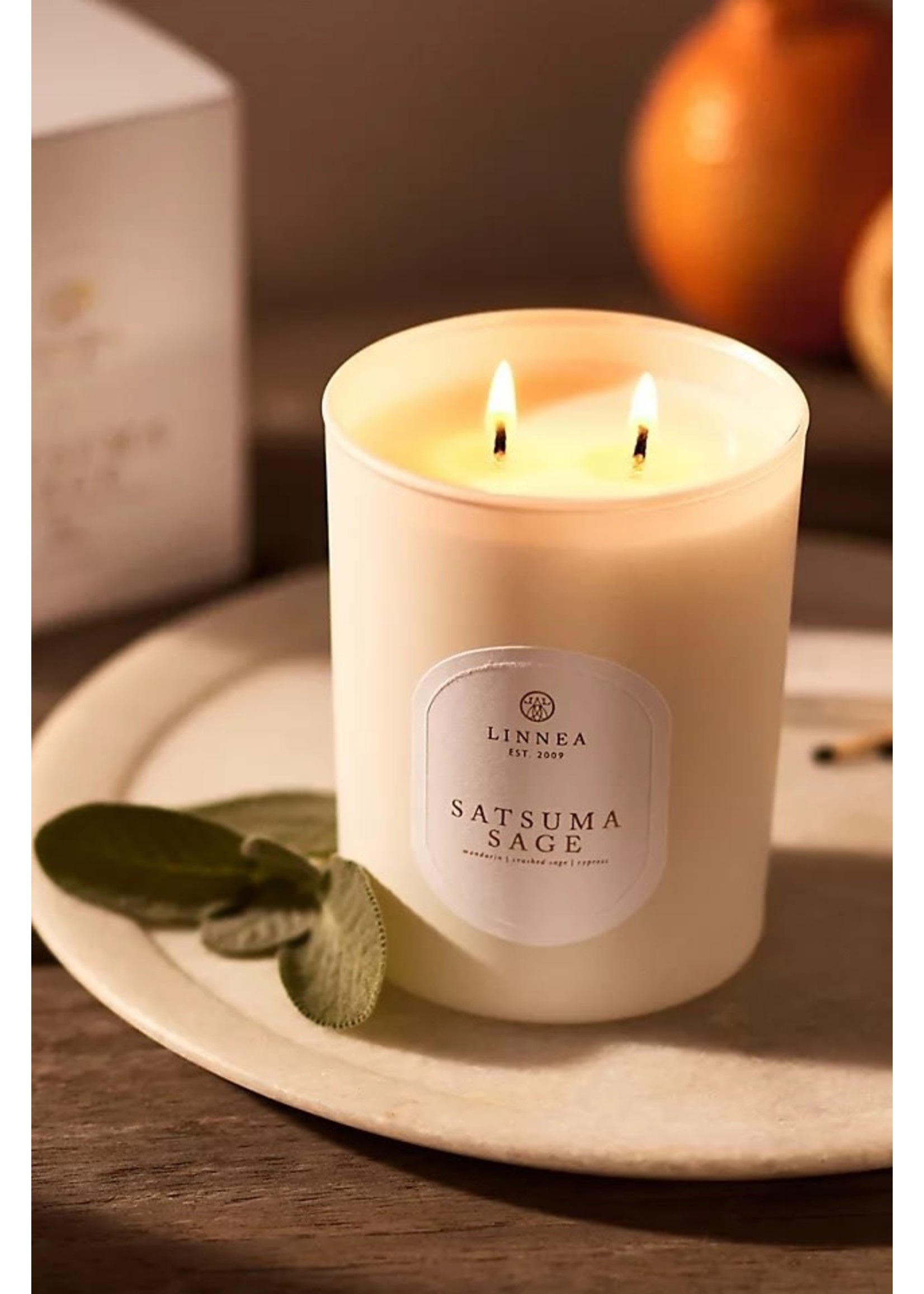 Linnea & Co. Candle - Satsuma Sage 2-wick