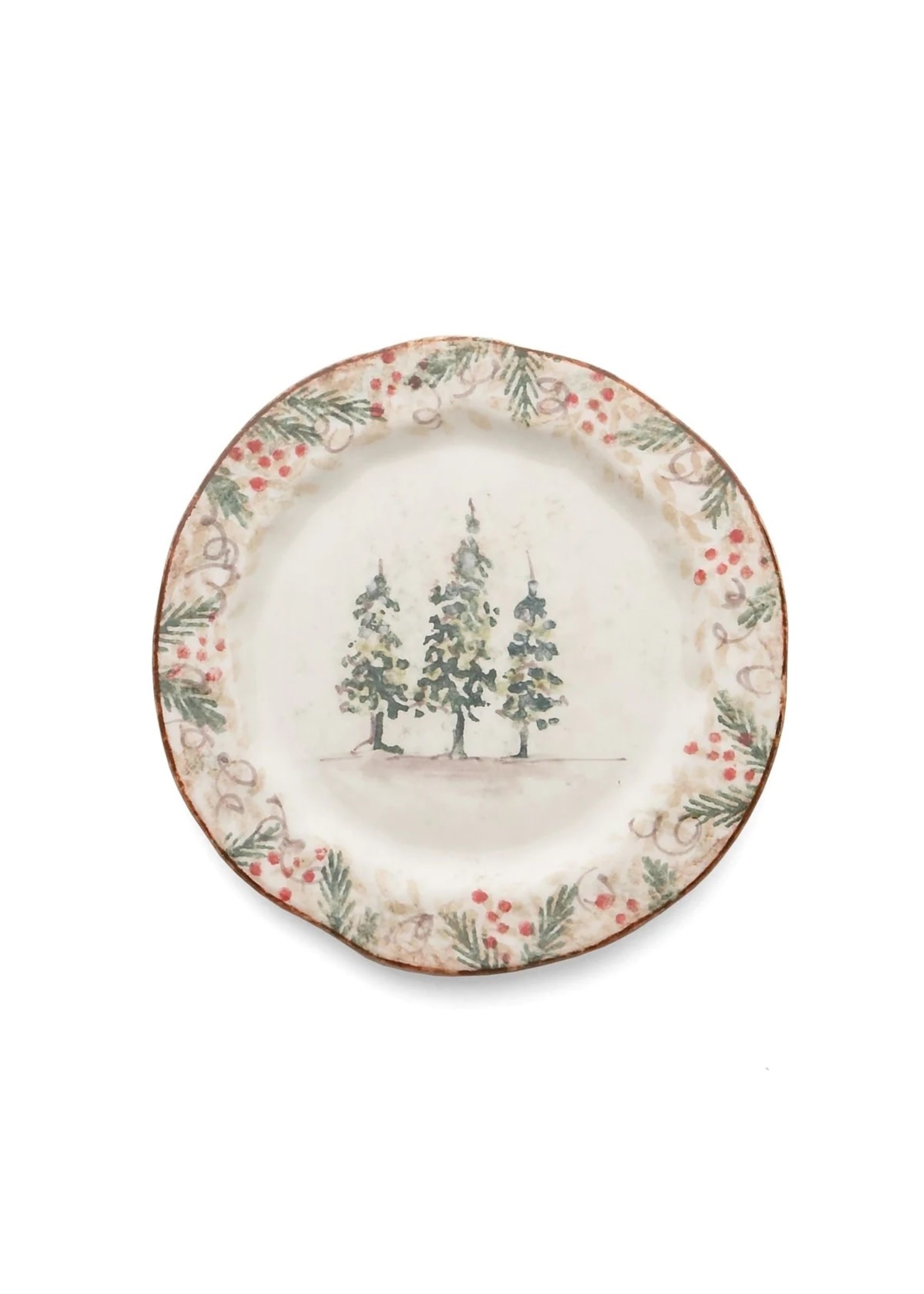 Arte Italica Natale - Salad/Dessert Plate