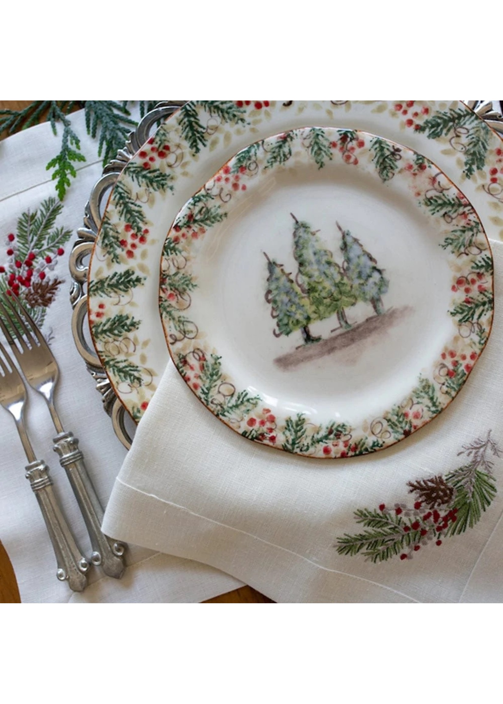 Arte Italica Natale - Salad/Dessert Plate