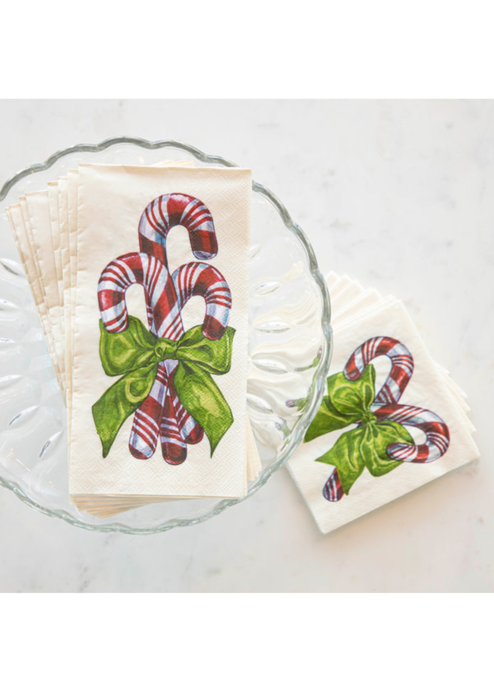 Hester & Cook Paper Cocktail Napkin - Candy Cane