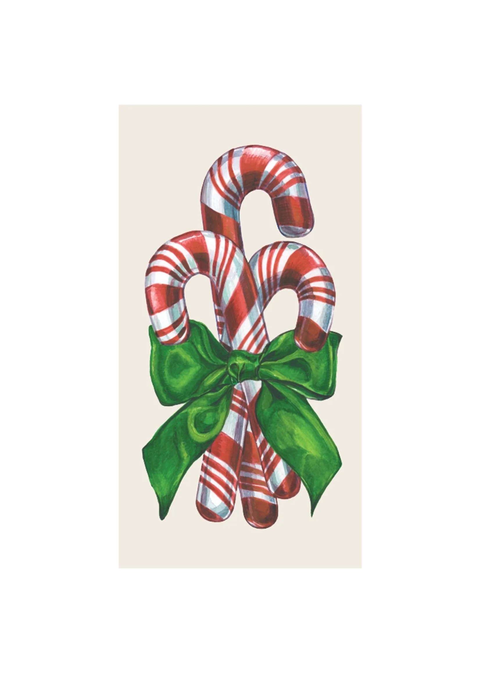 Hester & Cook Paper Guest Napkin - Candy Cane