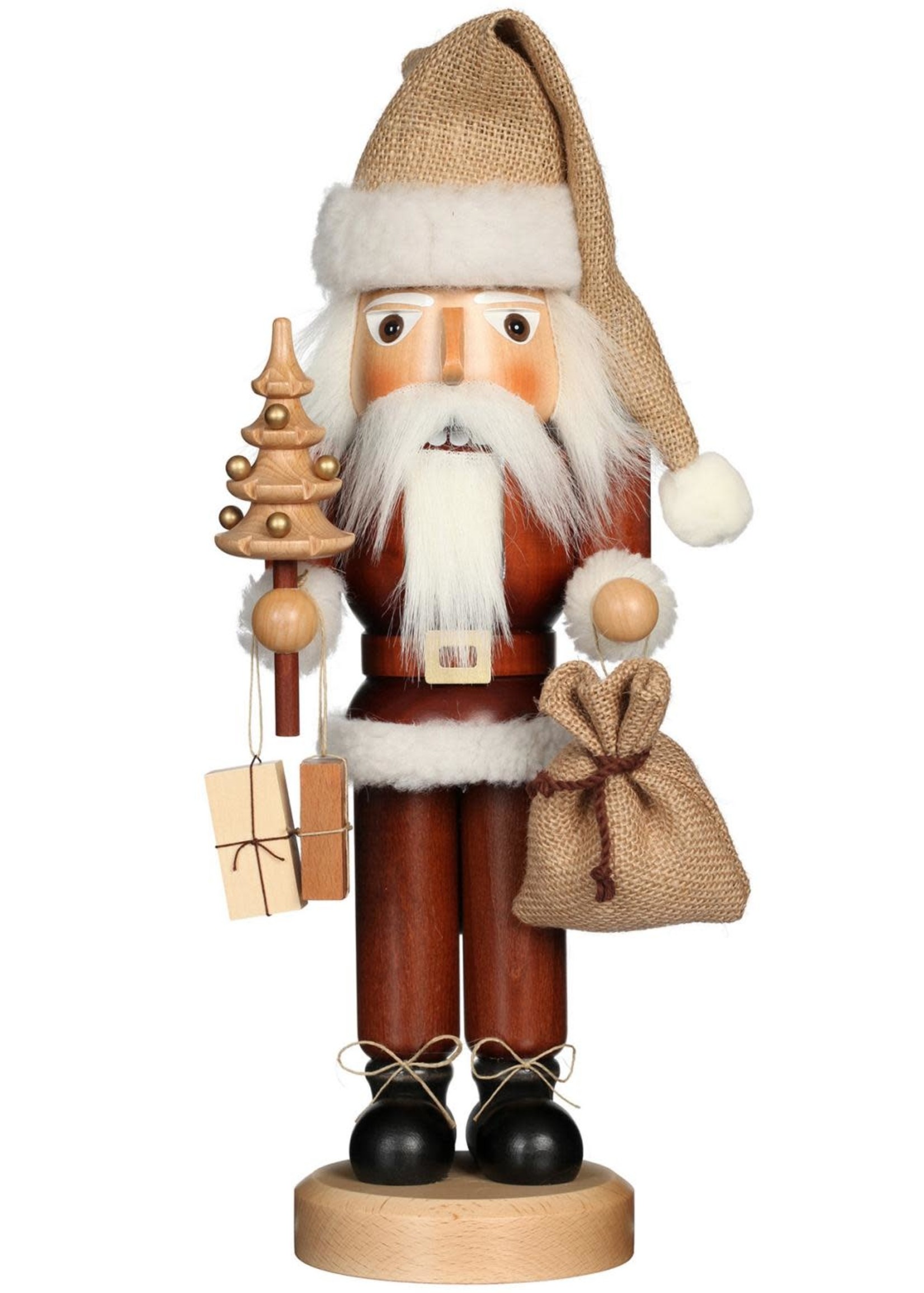 Nutcracker - Santa Natural with Tree & Gifts