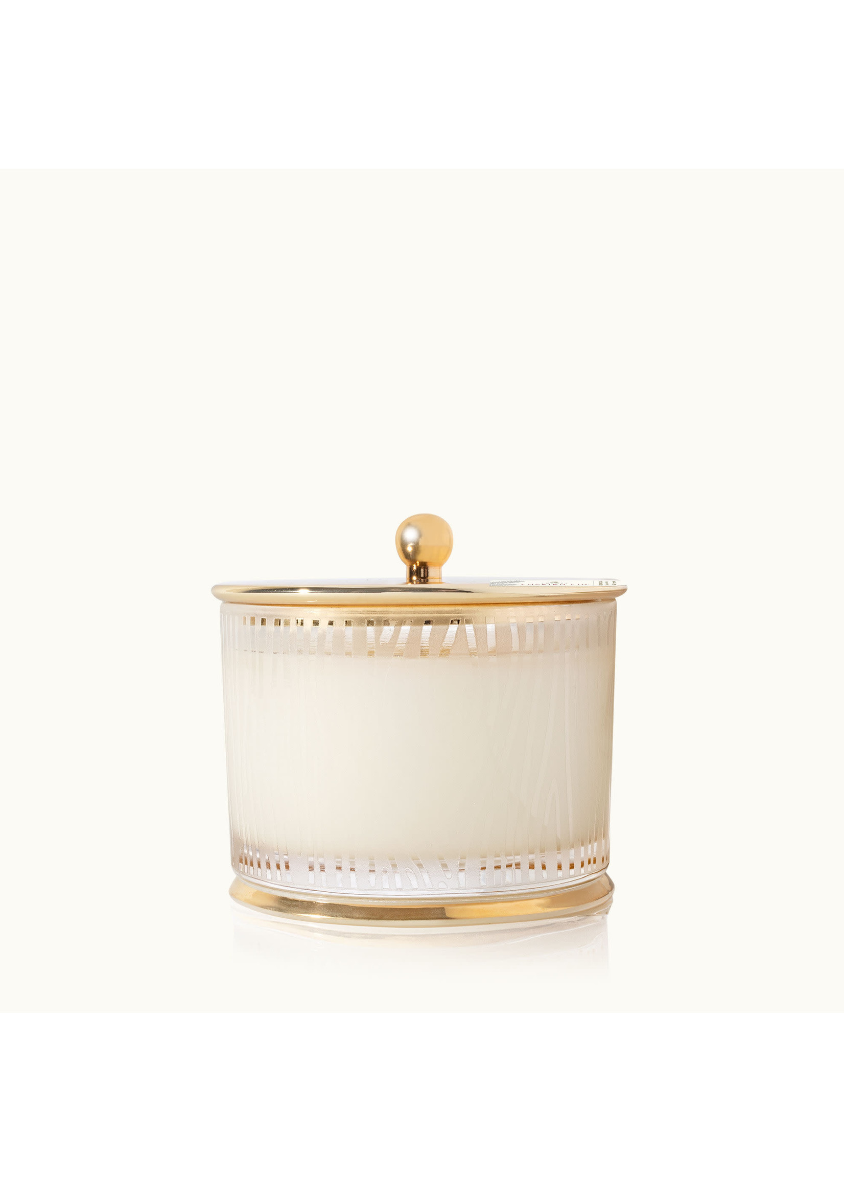 Thymes Frasier Fir - Frosted Wood Grain Candle Medium