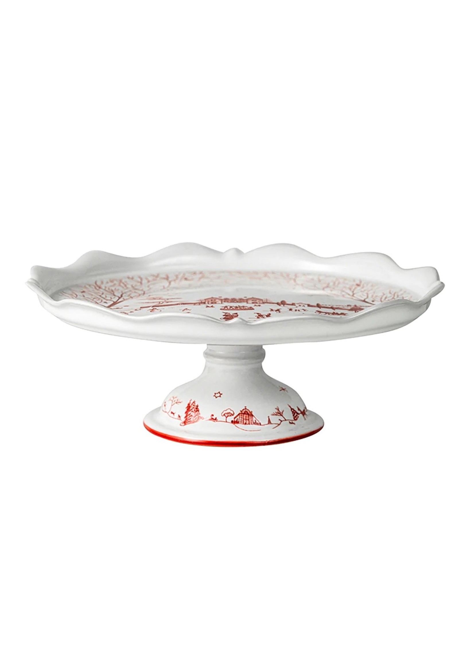 Juliska Country Estate Ruby - Winter Frolic Cake Stand