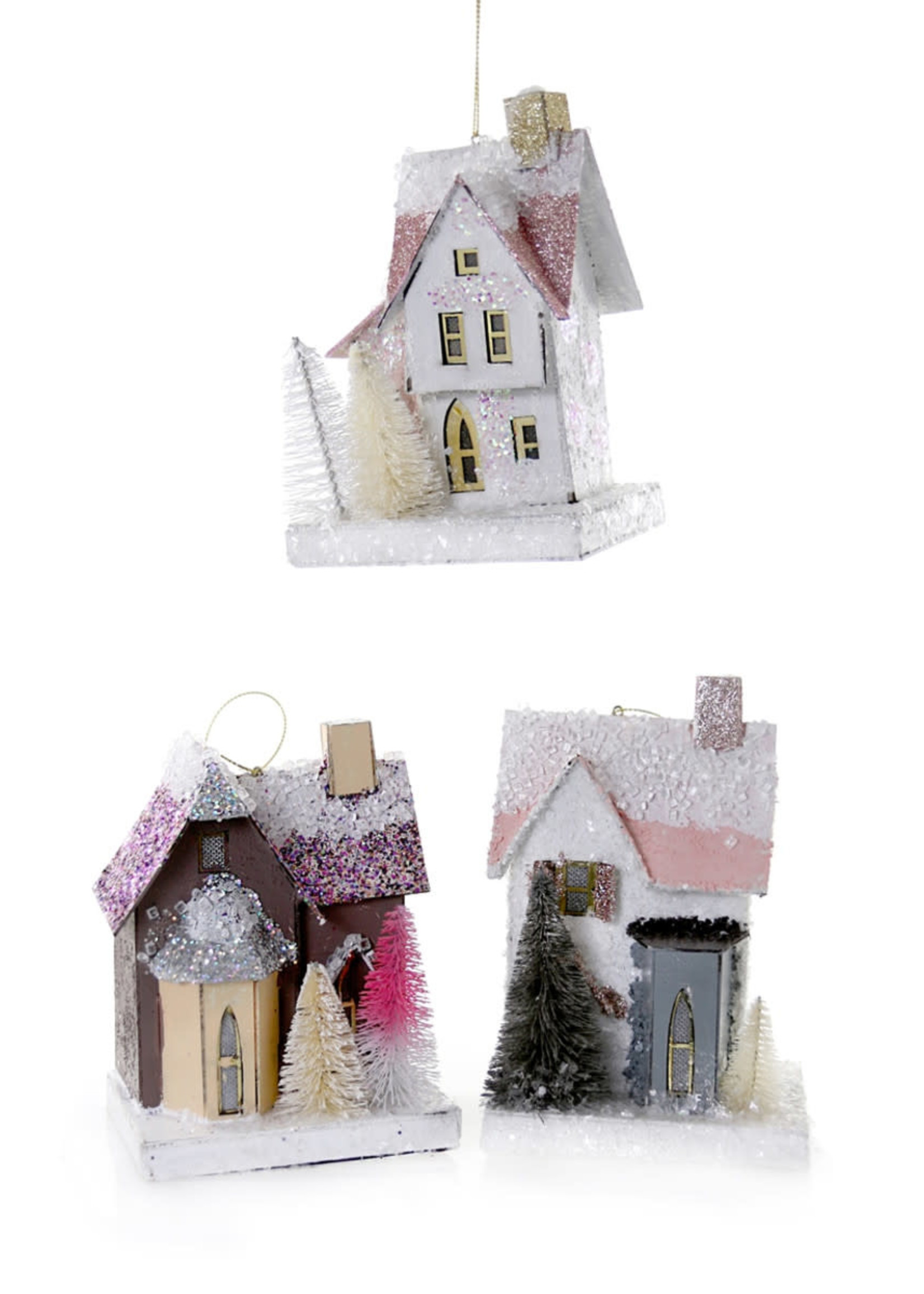 Ornament - Wintertide Glitter House Mini