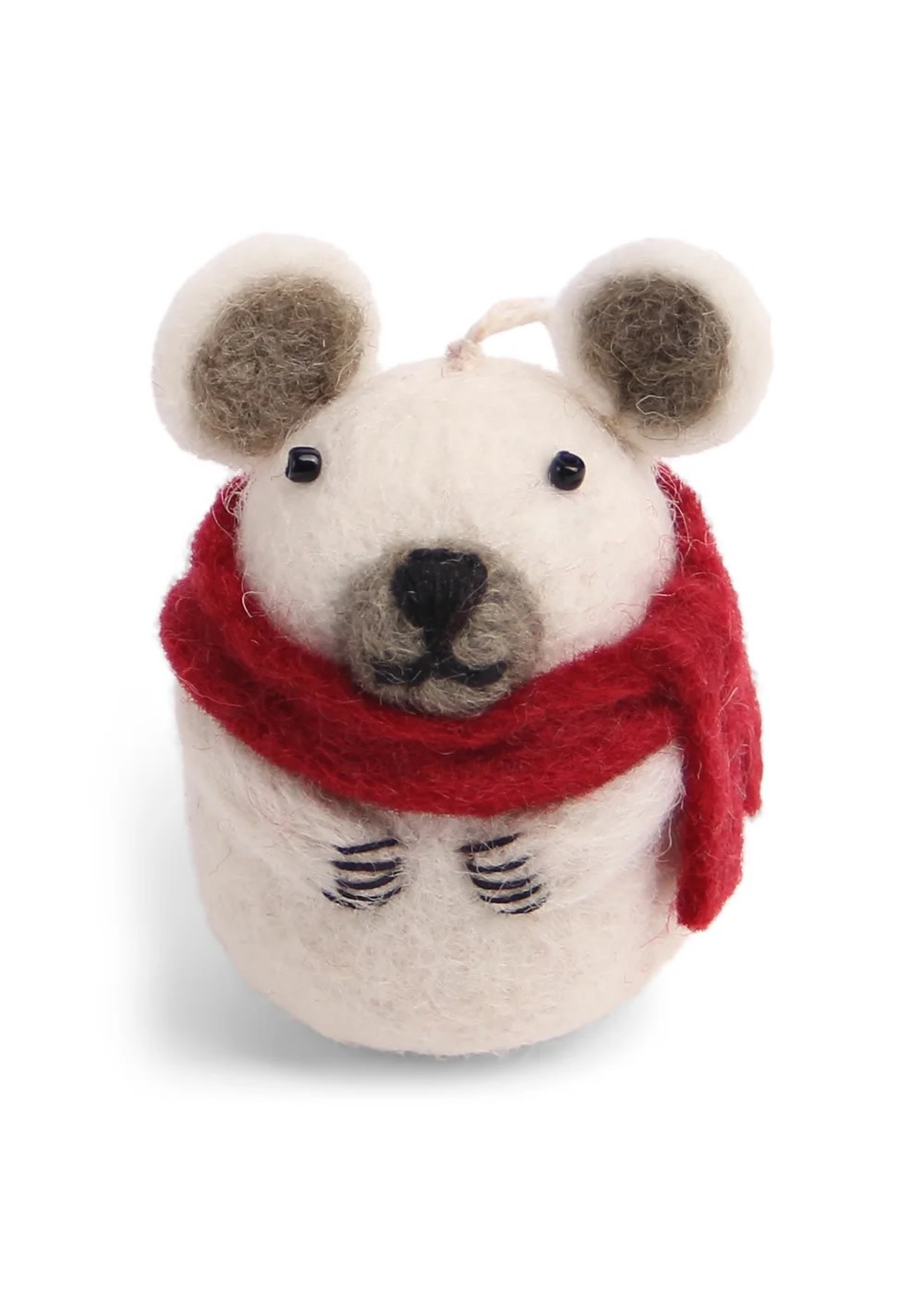 Ornament - Ice Bear with Scarf