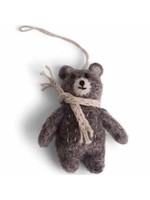 Ornament - Brown Bear with Beige Scarf