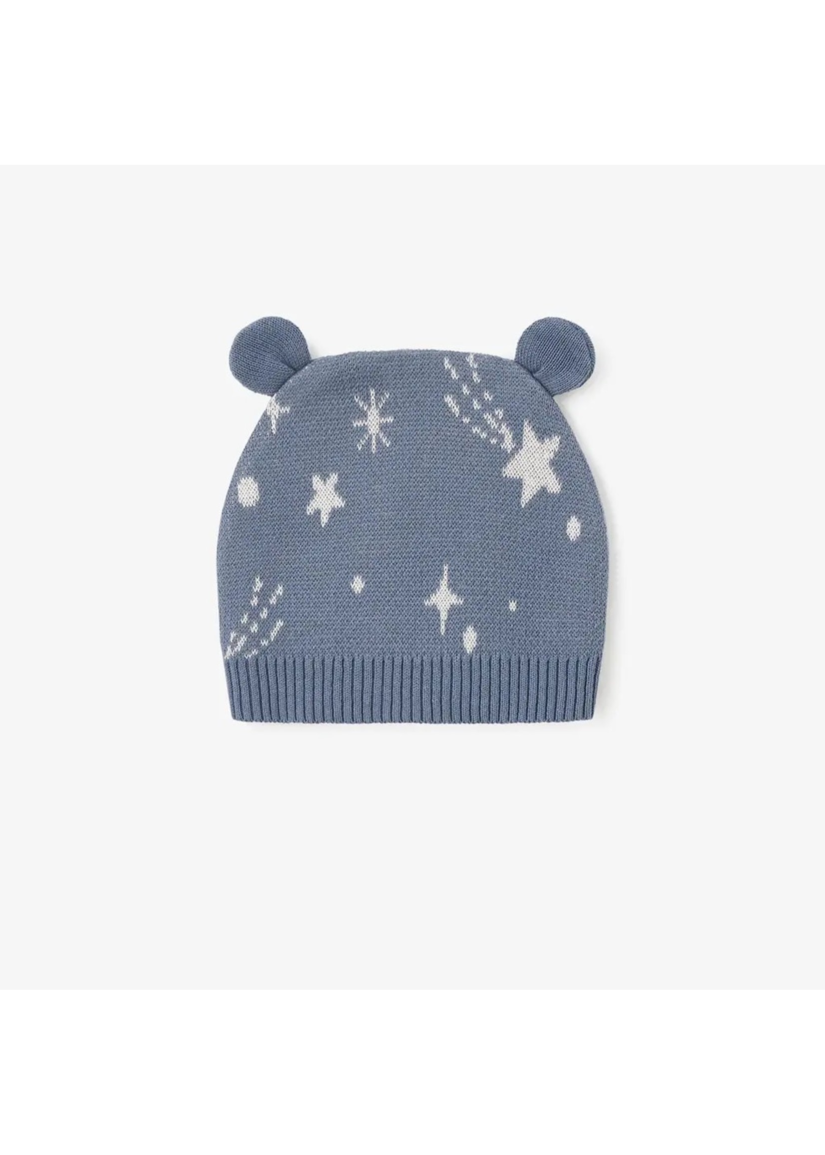 Knit Baby Hat Celestial with Bear Ears 0-12M