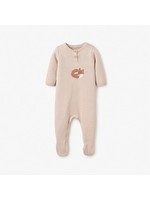 Knit Jumpsuit Footed Fox 0-3M
